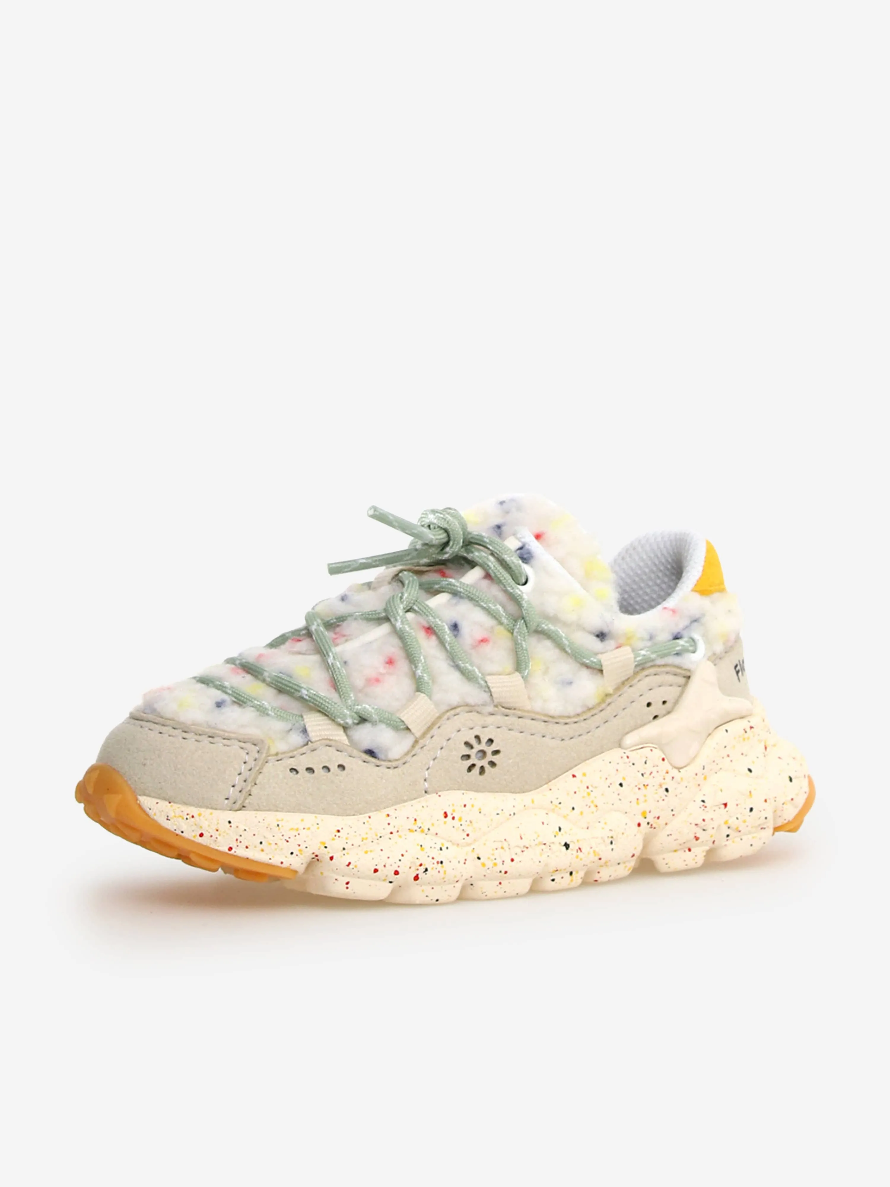 Chaussures de sport Raikiri pour enfants Flower Mountain en ivoire