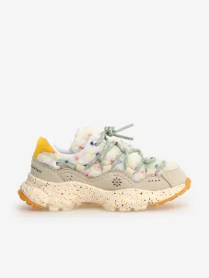 Chaussures de sport Raikiri pour enfants Flower Mountain en ivoire