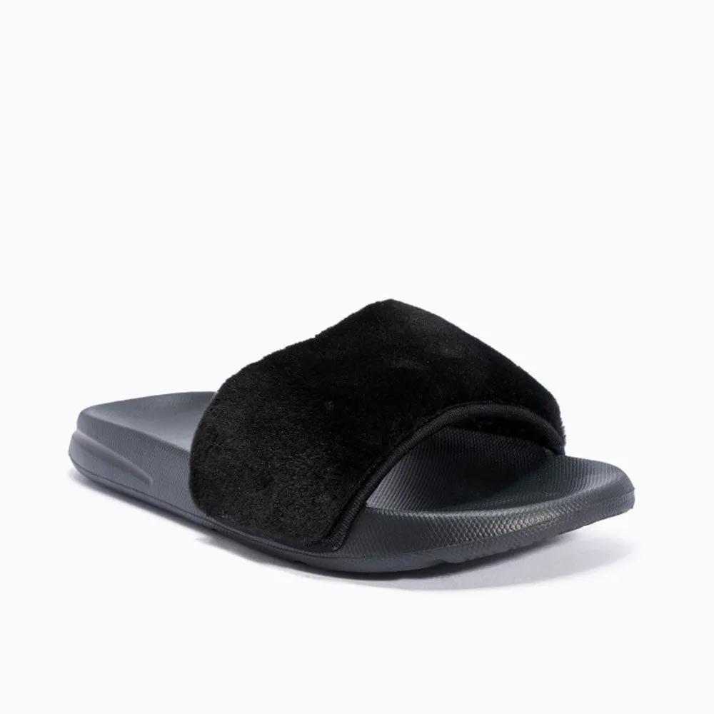 Chaussures à enfiler en fourrure