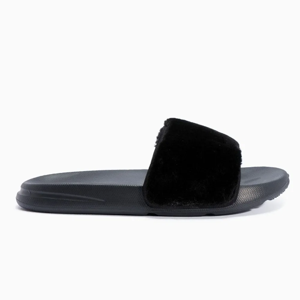 Chaussures à enfiler en fourrure