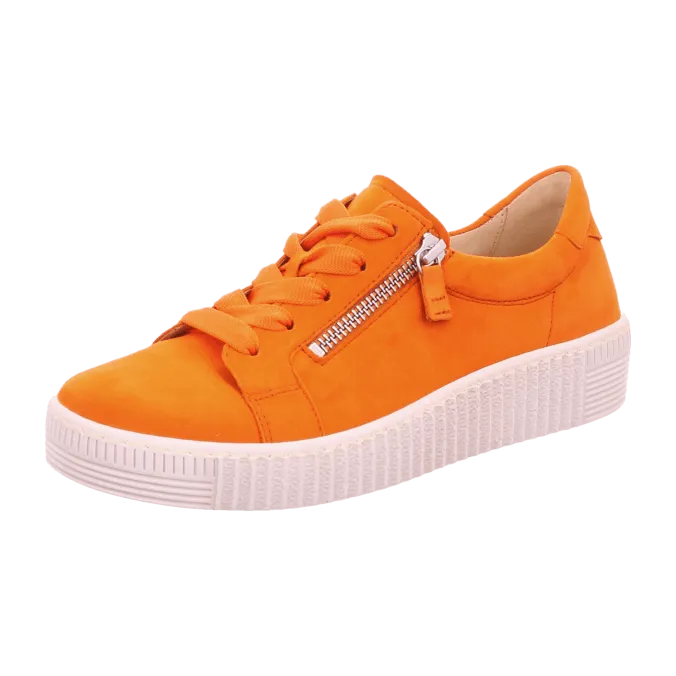 GABOR 43.334.13 BASKETS EN NUBUCK ORANGE