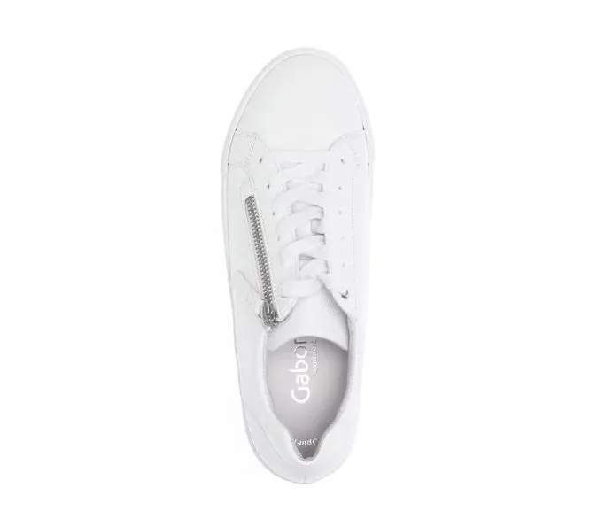 Gabor Confort Largeur Large Chaussure de Sport Blanche
