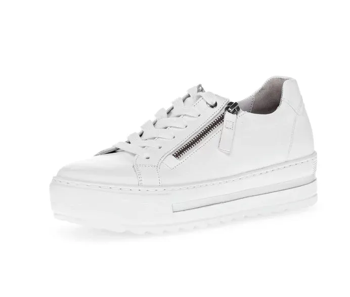 Gabor Confort Largeur Large Chaussure de Sport Blanche
