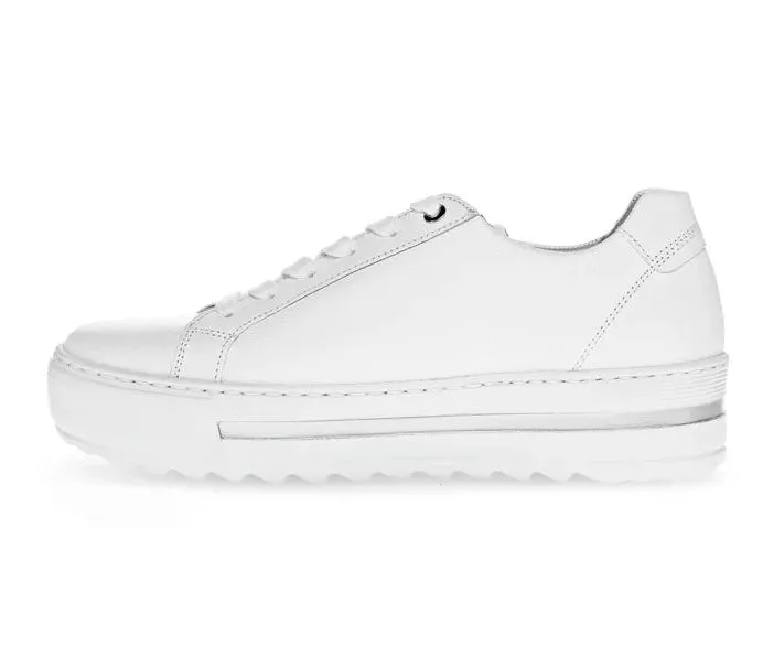 Gabor Confort Largeur Large Chaussure de Sport Blanche