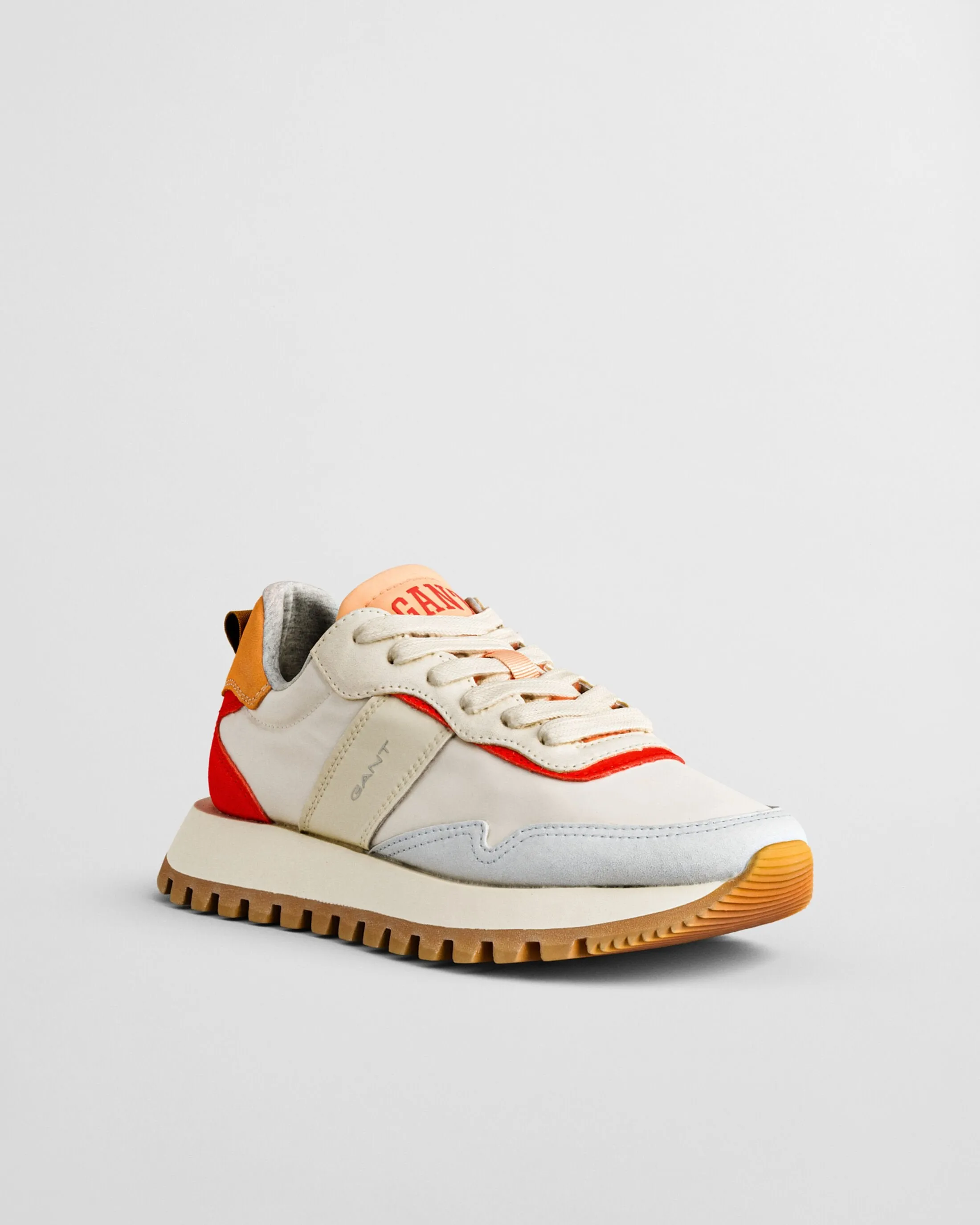 Gant Caffay Basket en Cuir Suédé - Orange
