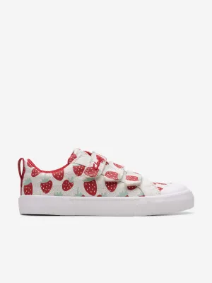 Chaussures de sport Foxing Fraise pour filles en beige