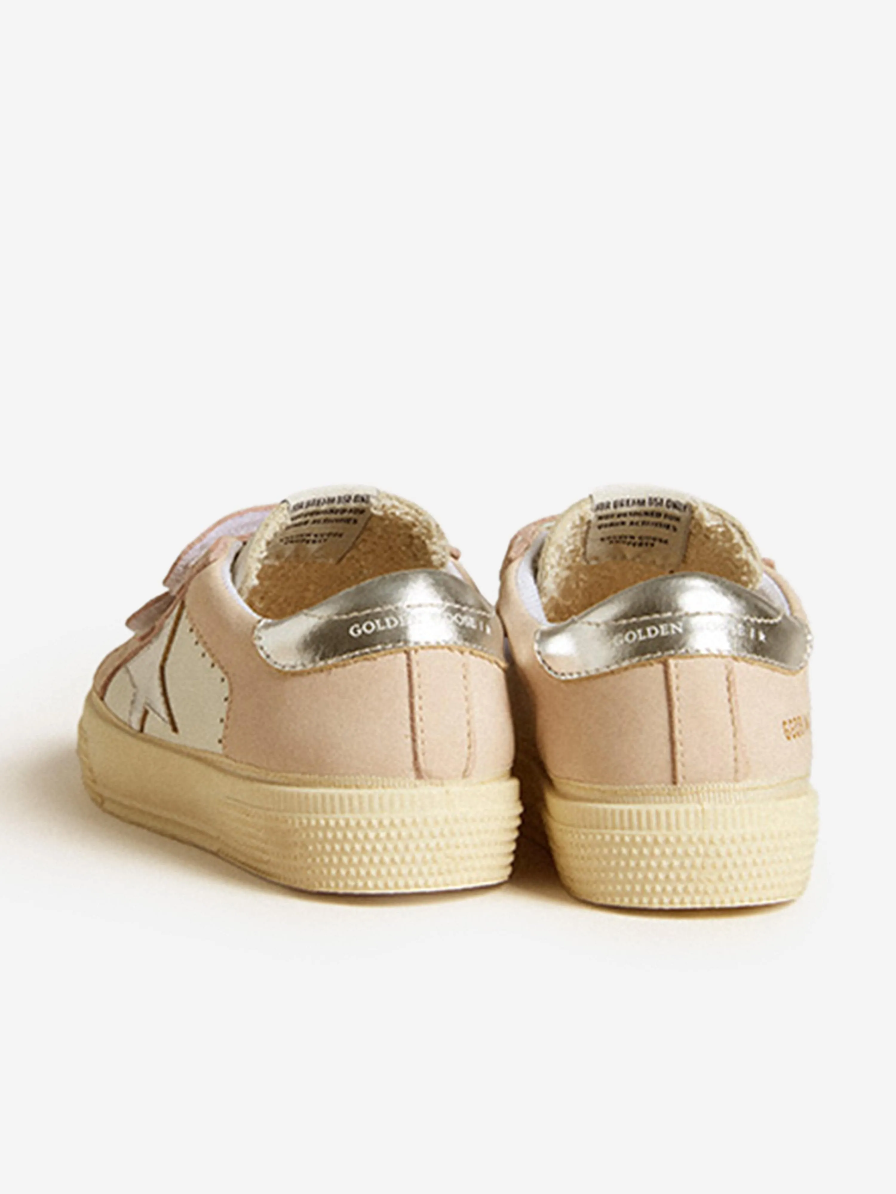 Baskets Scolaires en Cuir pour Filles en Blanc