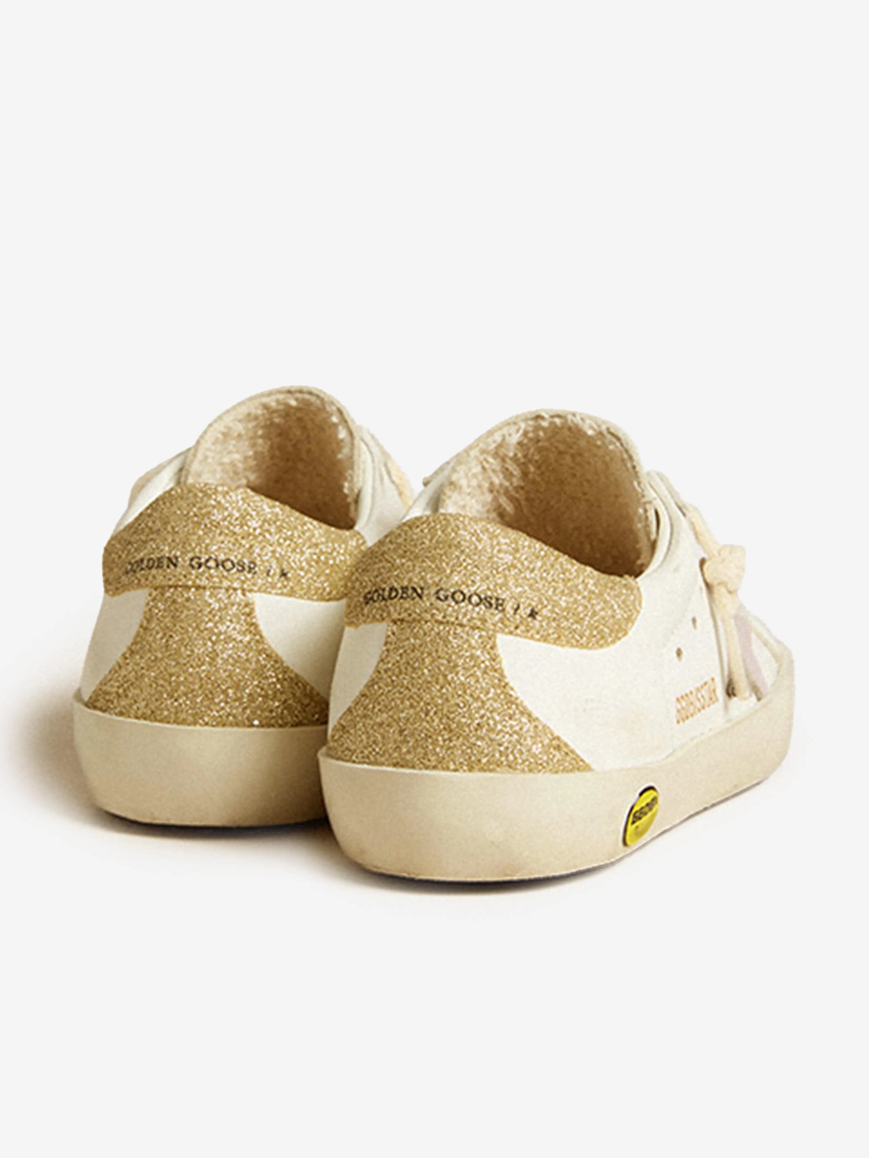 Baskets Classiques Super-Star en Cuir pour Filles en Blanc