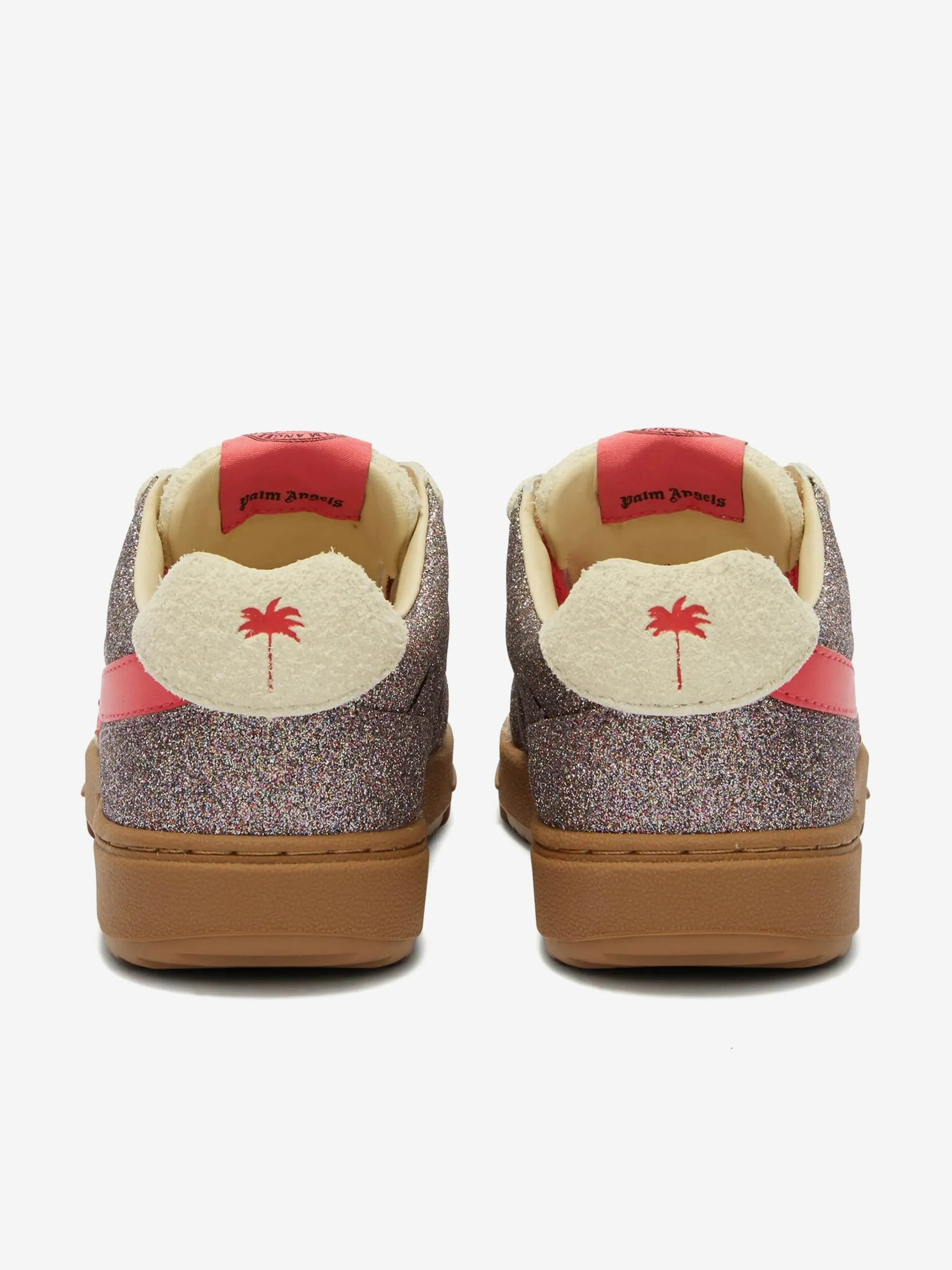 Baskets pailletées Palm Beach University pour filles en argent