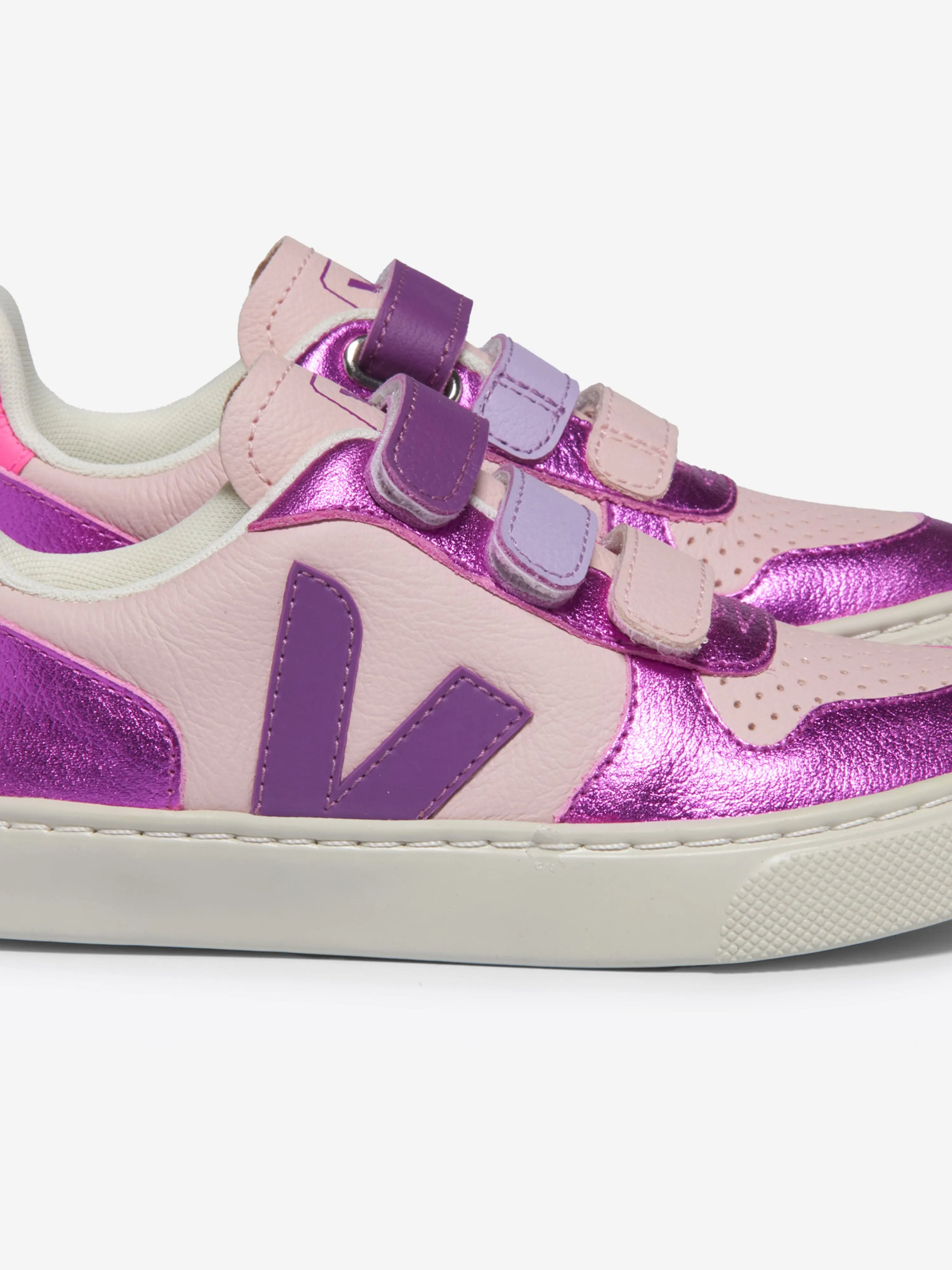 Baskets en cuir V-10 pour filles en violet