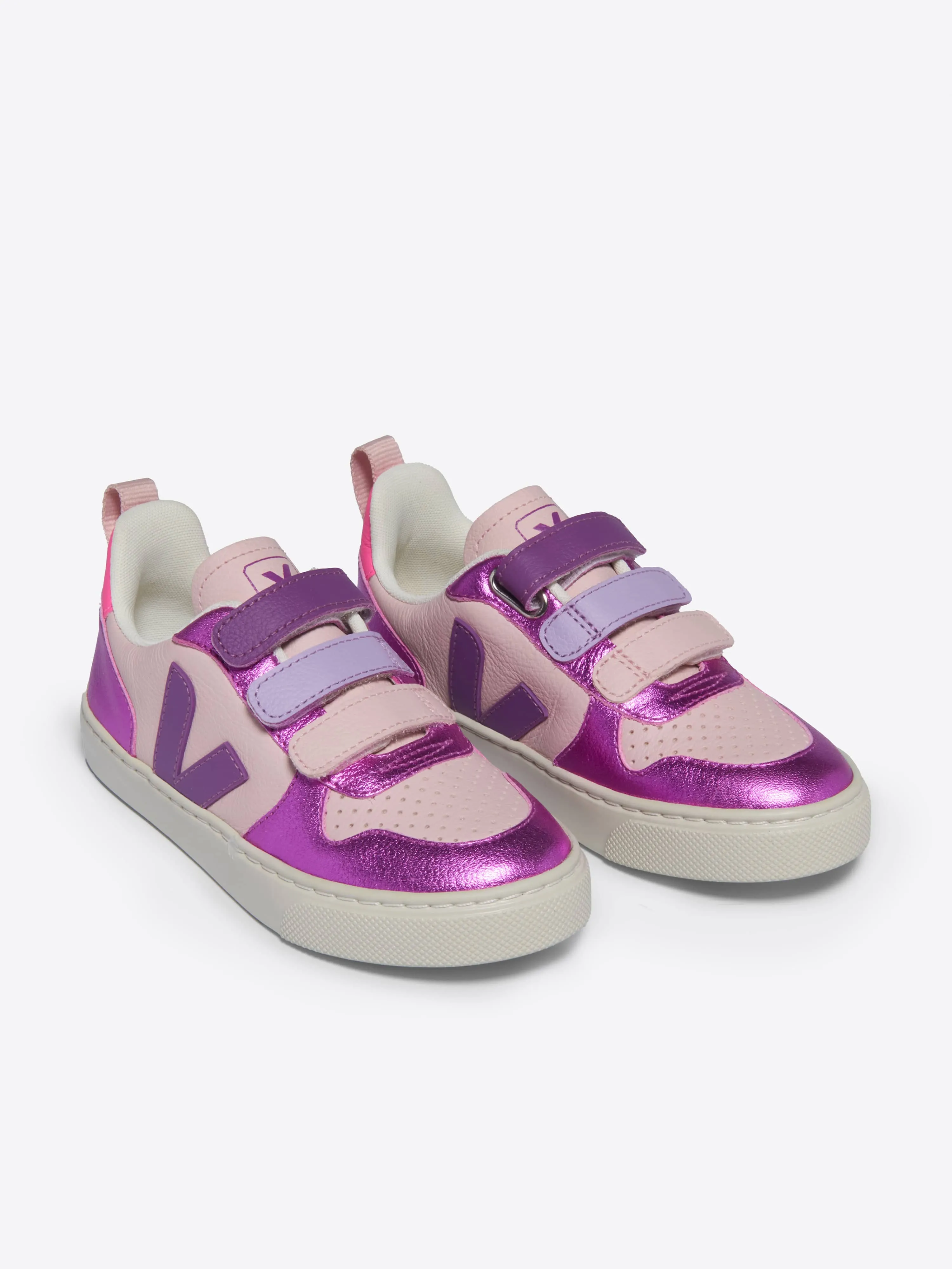 Baskets en cuir V-10 pour filles en violet