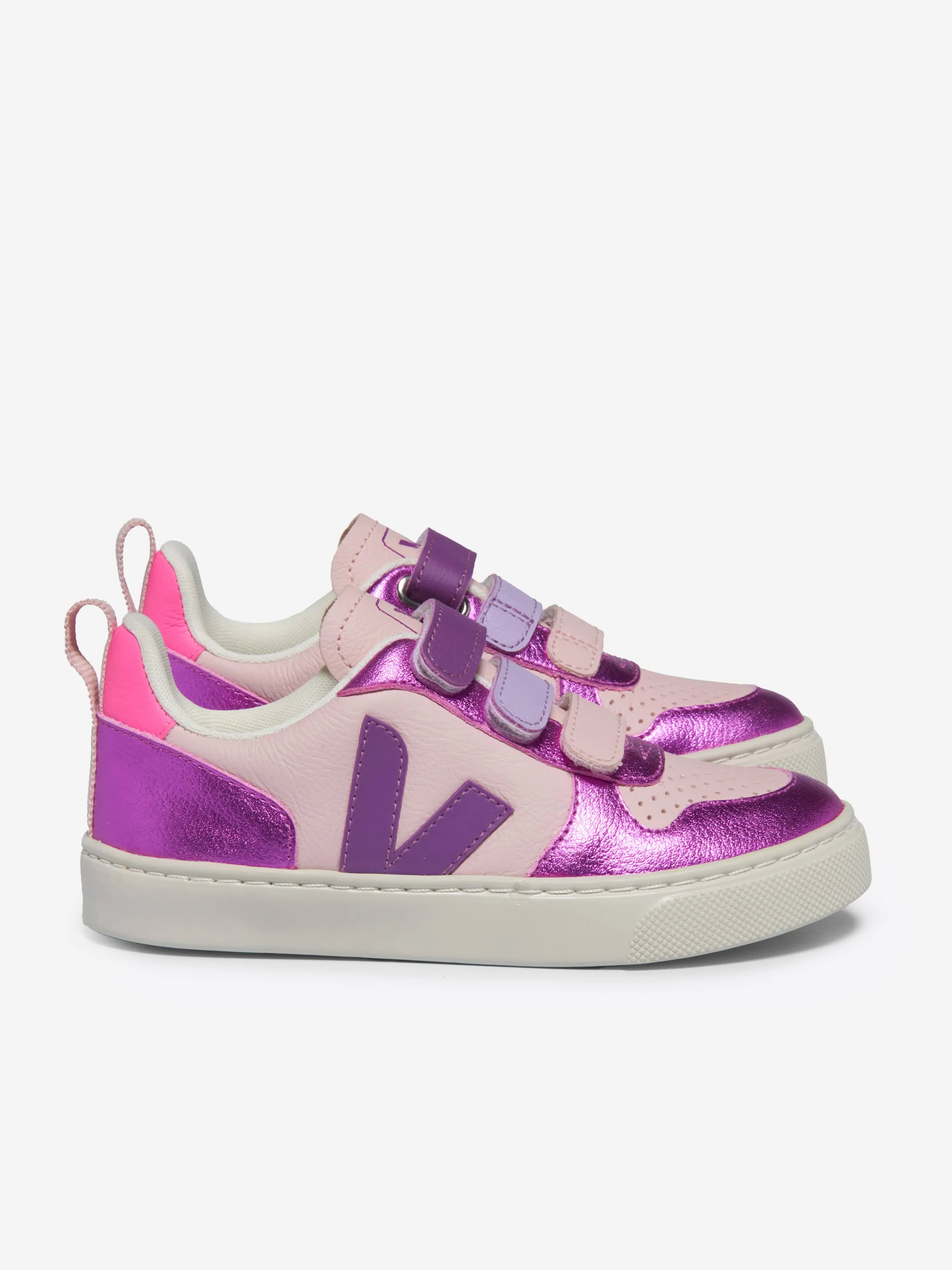 Baskets en cuir V-10 pour filles en violet