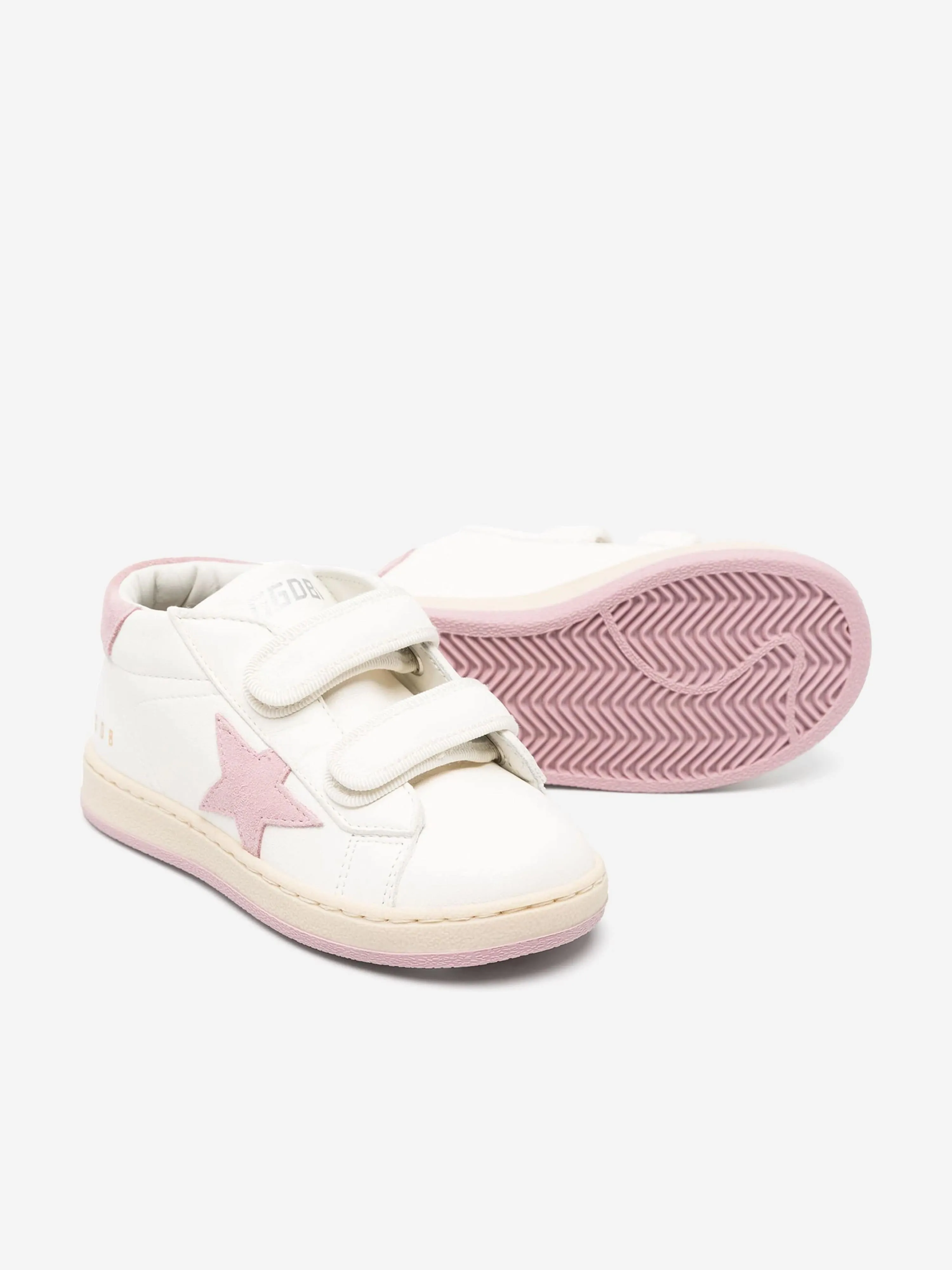 Golden Goose Baskets pour Filles en Cuir et Daim Star June Blanc