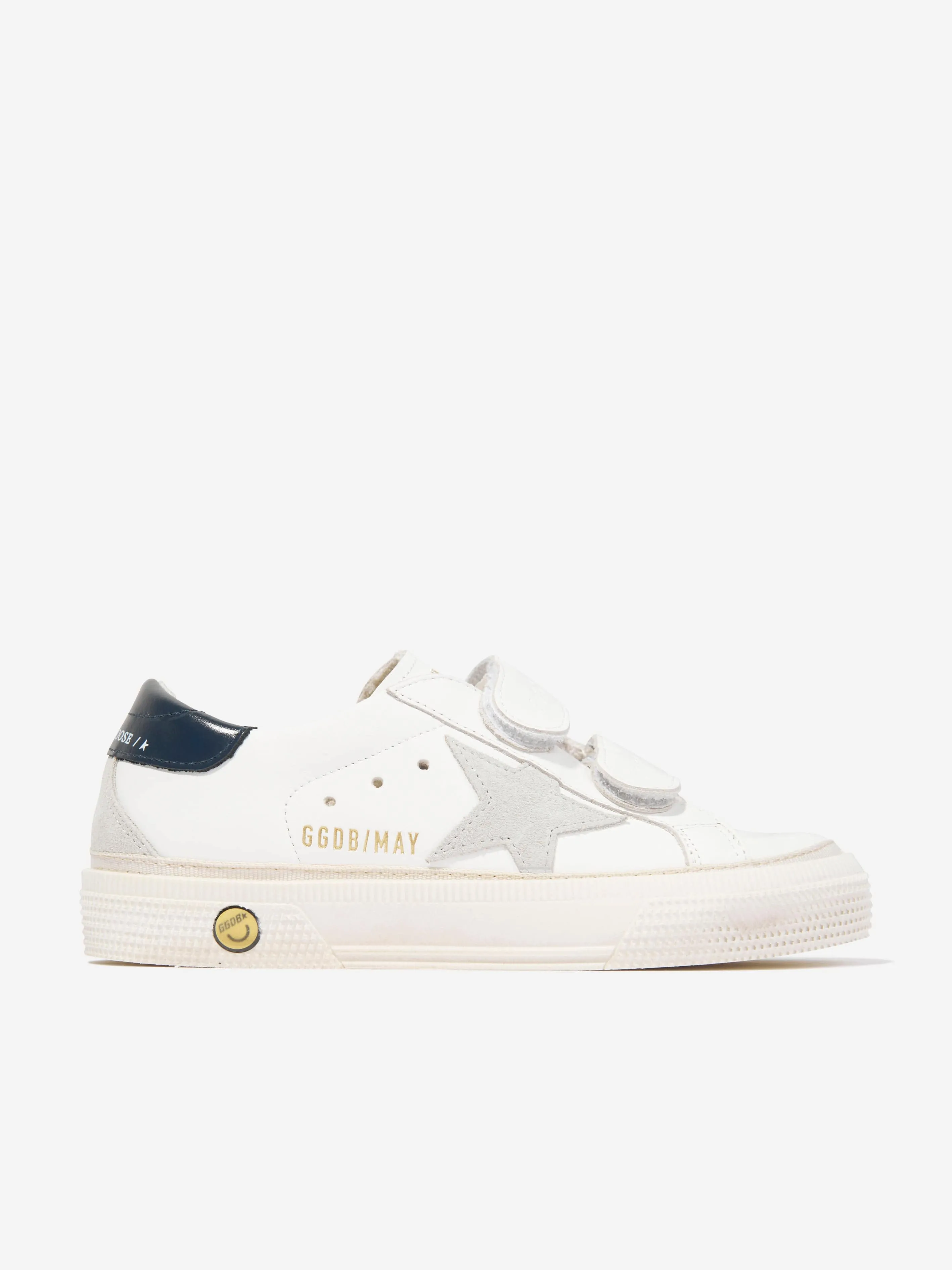 Golden Goose Kids Baskets en Cuir Star May Scolaires en Blanc
