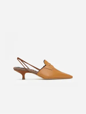 Escarpins Grace Vegan en Cuir Nappa | Marron