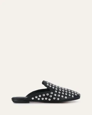 GRACIE BALLERINES DÉCONTRACTÉES EN CUIR NOIR