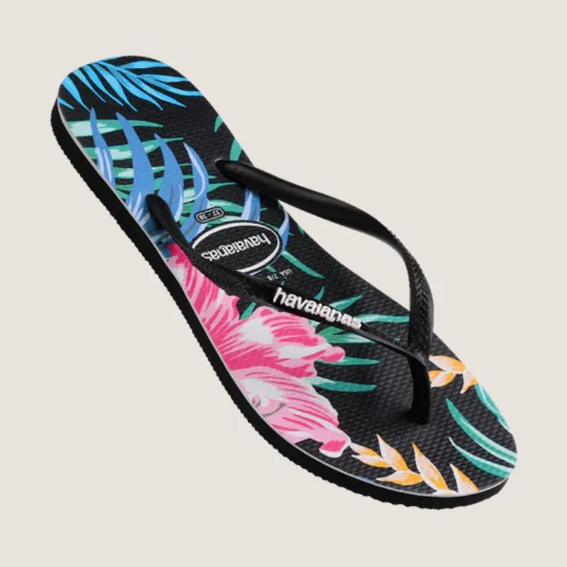 Havaianas Slim Floral Palm Thong Shoes_Havaianas
