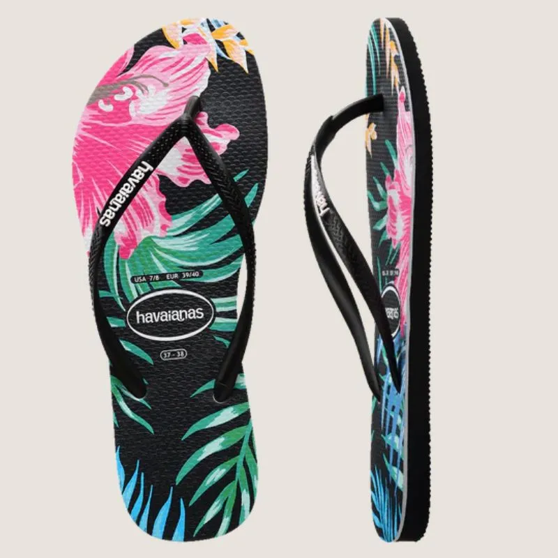 Havaianas Slim Floral Palm Thong Shoes_Havaianas