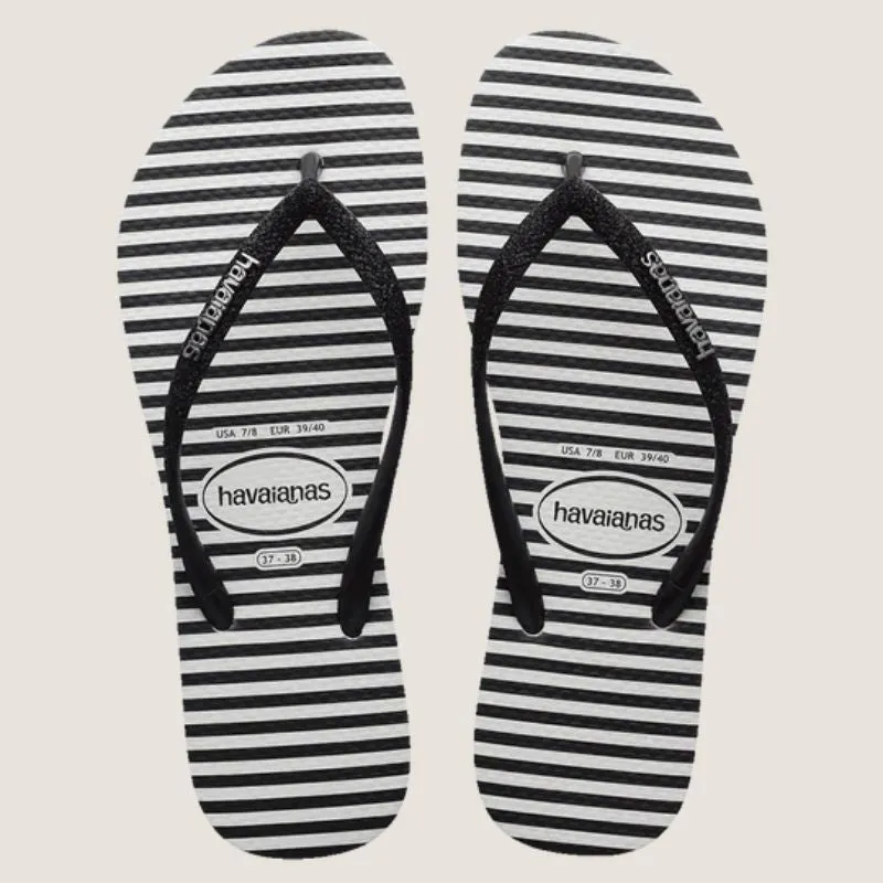 Havaianas Slim Glitter Stripes Tong Shoes_Havaianas