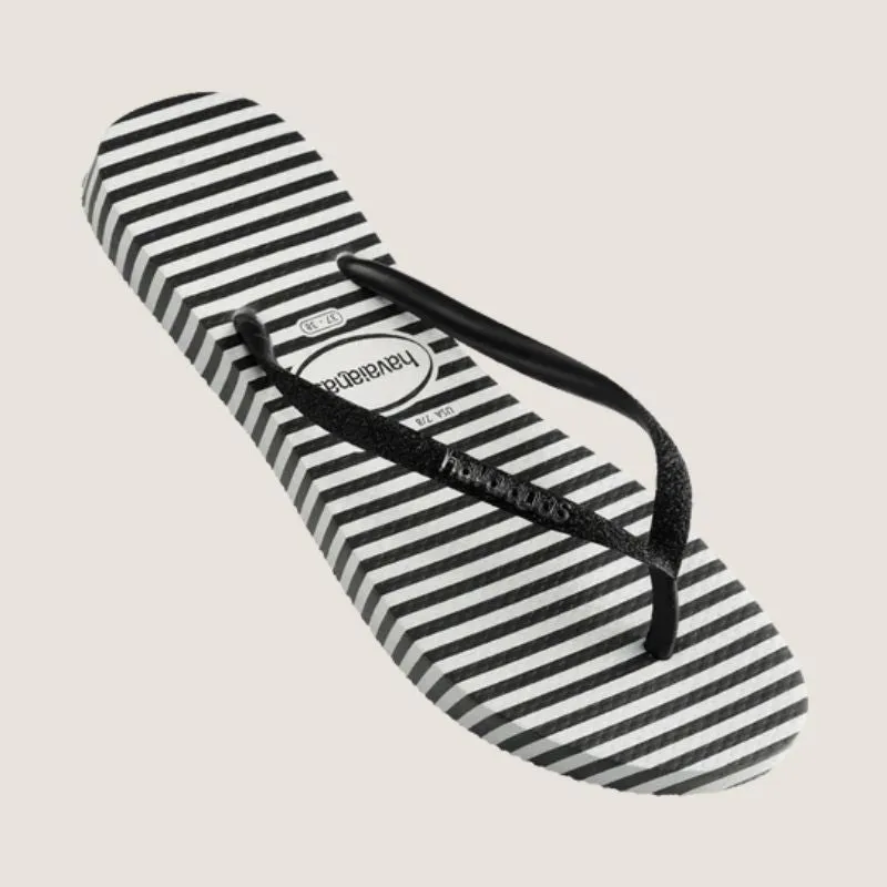 Havaianas Slim Glitter Stripes Tong Shoes_Havaianas