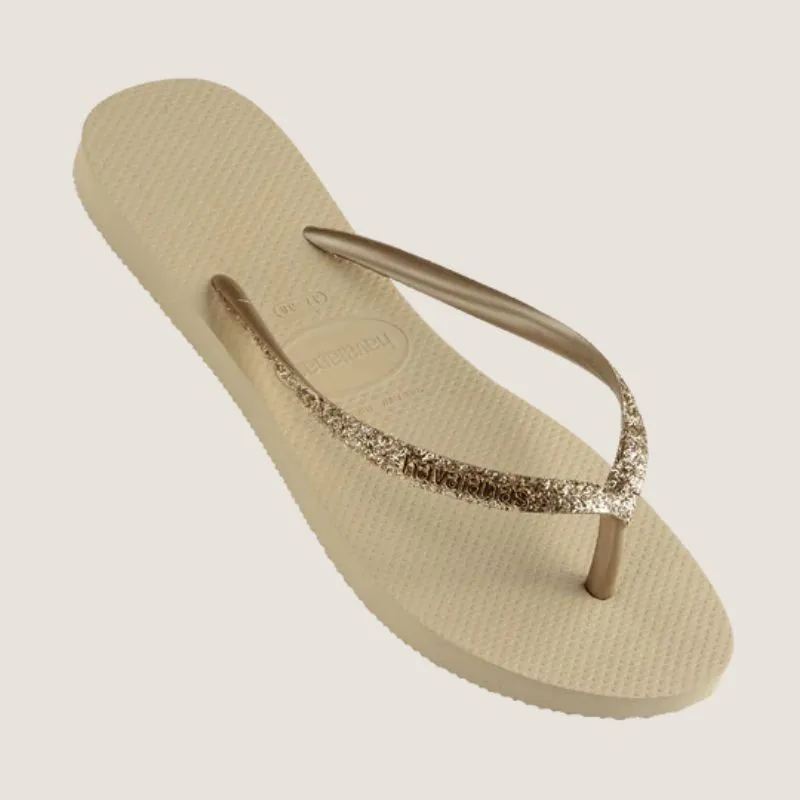 Havaianas Slim Metal Logo Pailleté II Tong Shoes_Havaianas