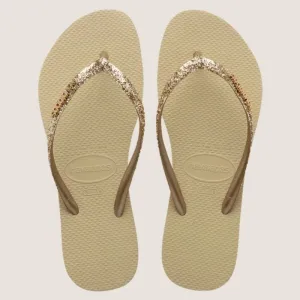 Havaianas Slim Metal Logo Pailleté II Tong Shoes_Havaianas