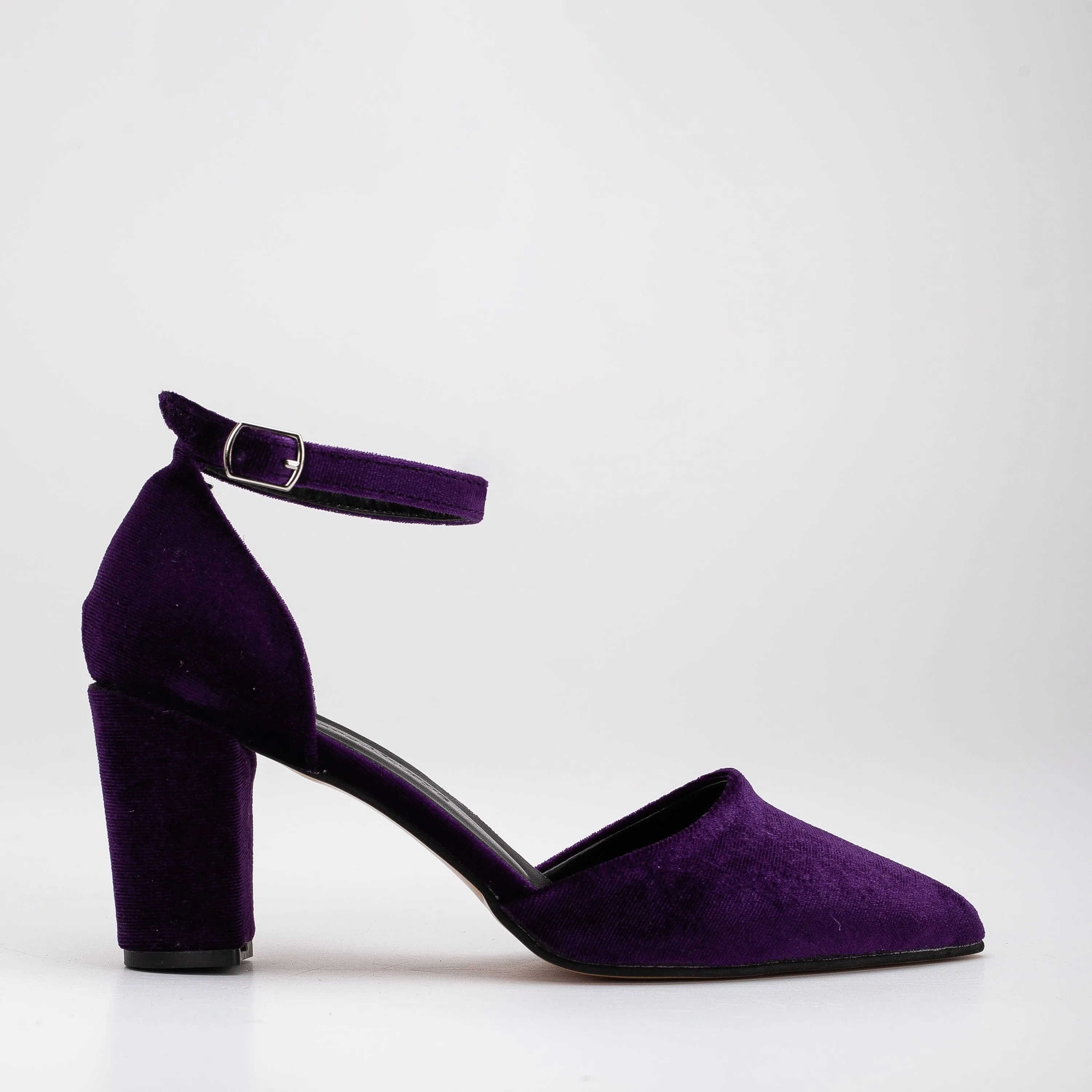 Escarpins Hazel Vegan Velours & Perle | Violet