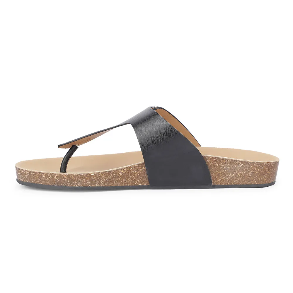 Sandales décontractées à boucle noire pour femmes J332-12 par Liberty