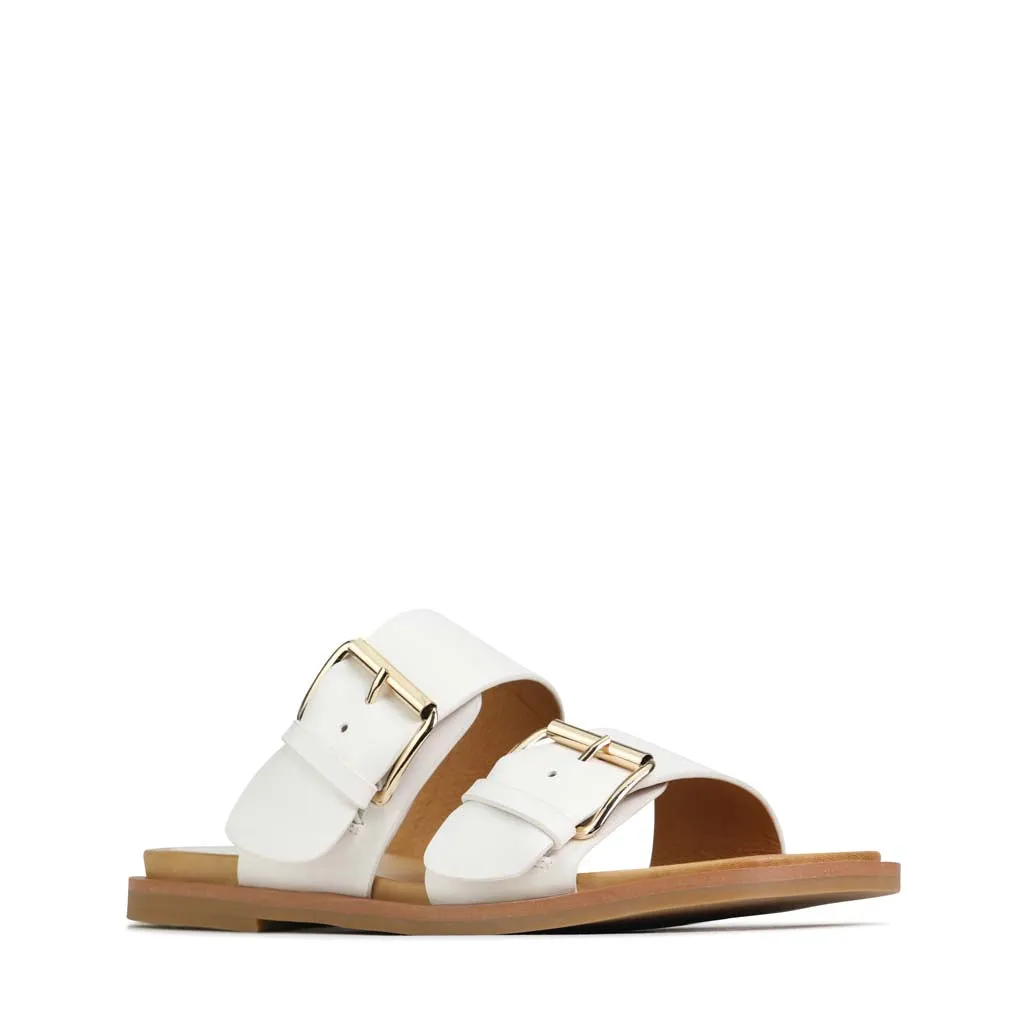 SANDALES JETT À LANIÈRES DOUBLE EN CUIR