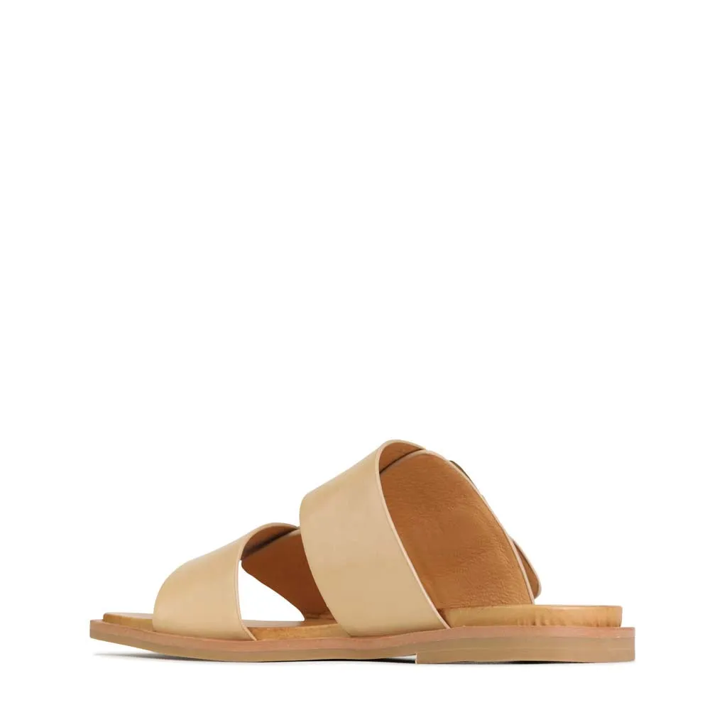 SANDALES JETT À LANIÈRES DOUBLE EN CUIR