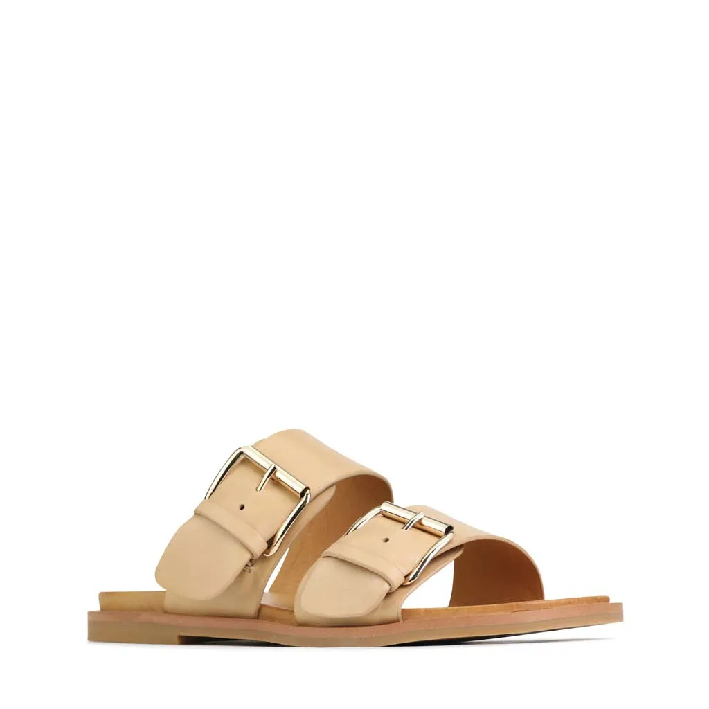 SANDALES JETT À LANIÈRES DOUBLE EN CUIR