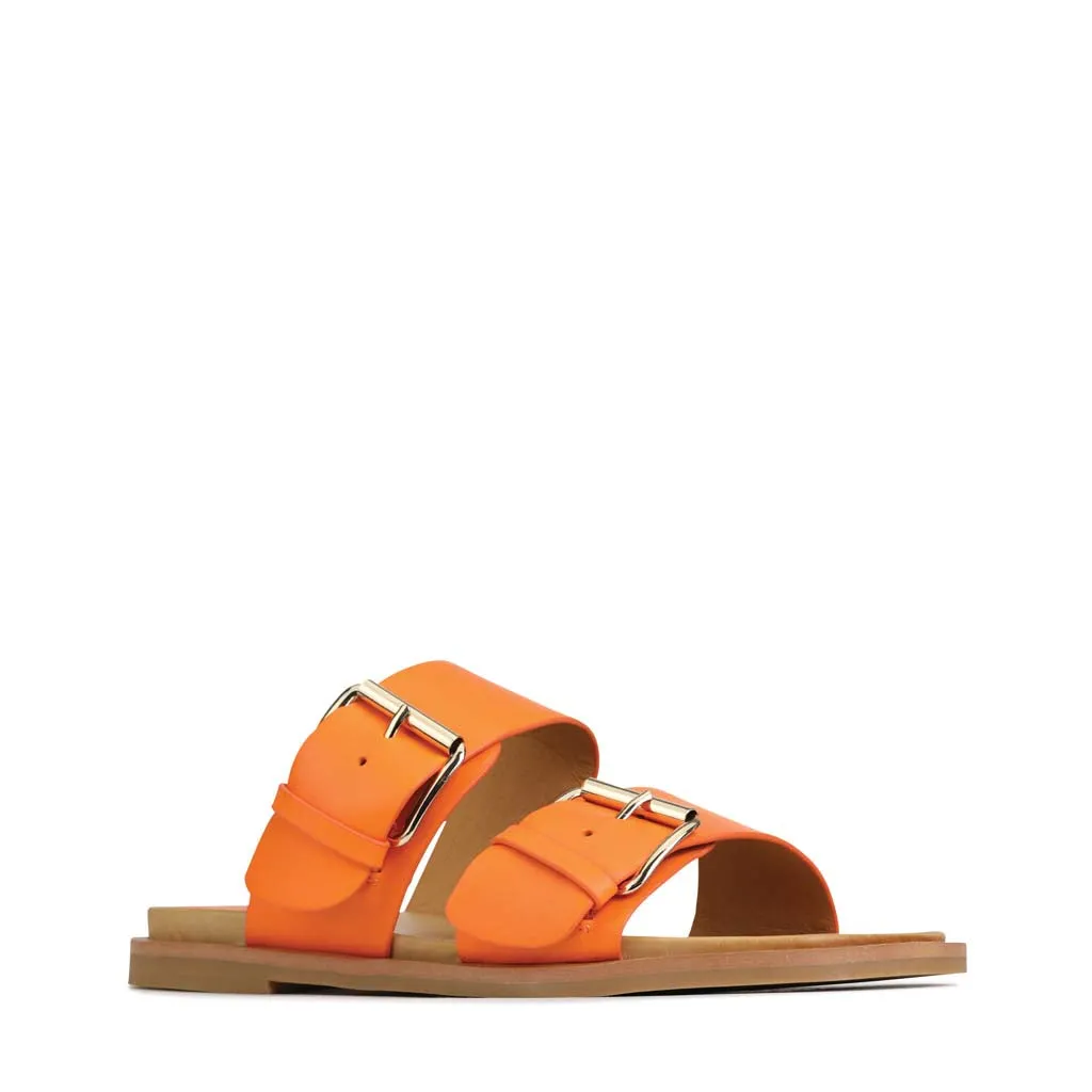 SANDALES JETT À LANIÈRES DOUBLE EN CUIR