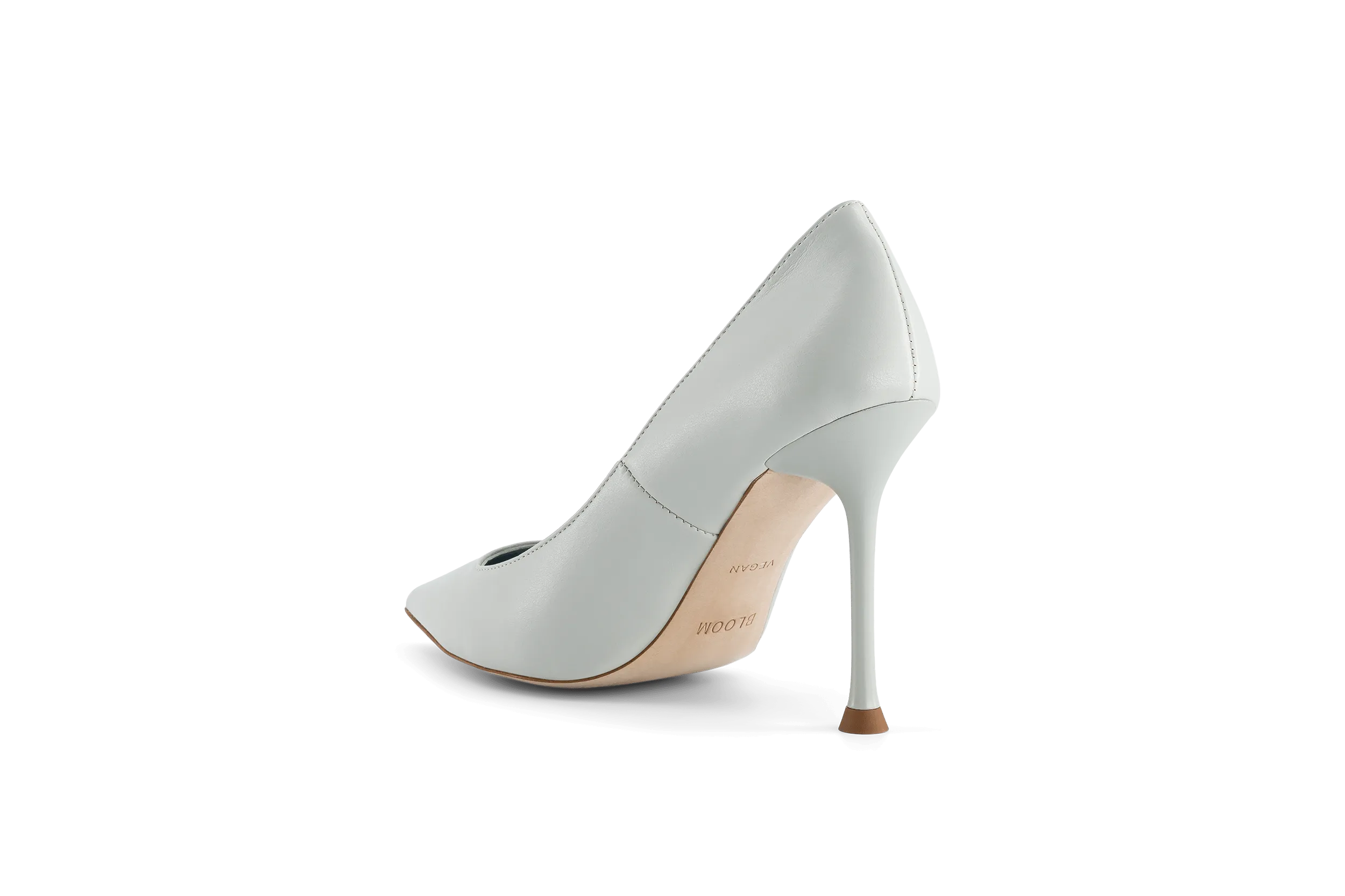 Escarpins Vegan à Talons Juliette Apple Leather | Bleu Glace