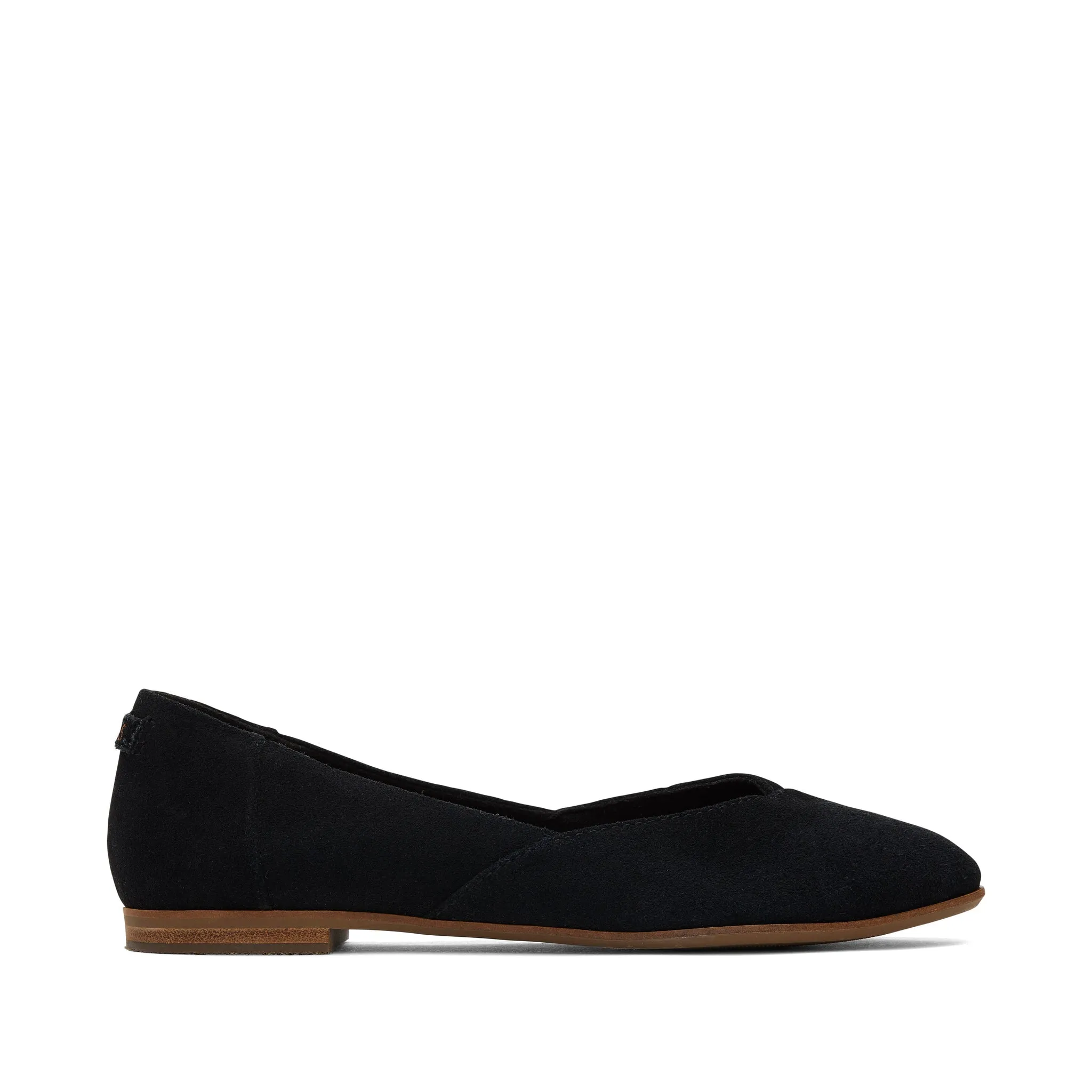 Jutti Noir Nettoyé Suède Plat