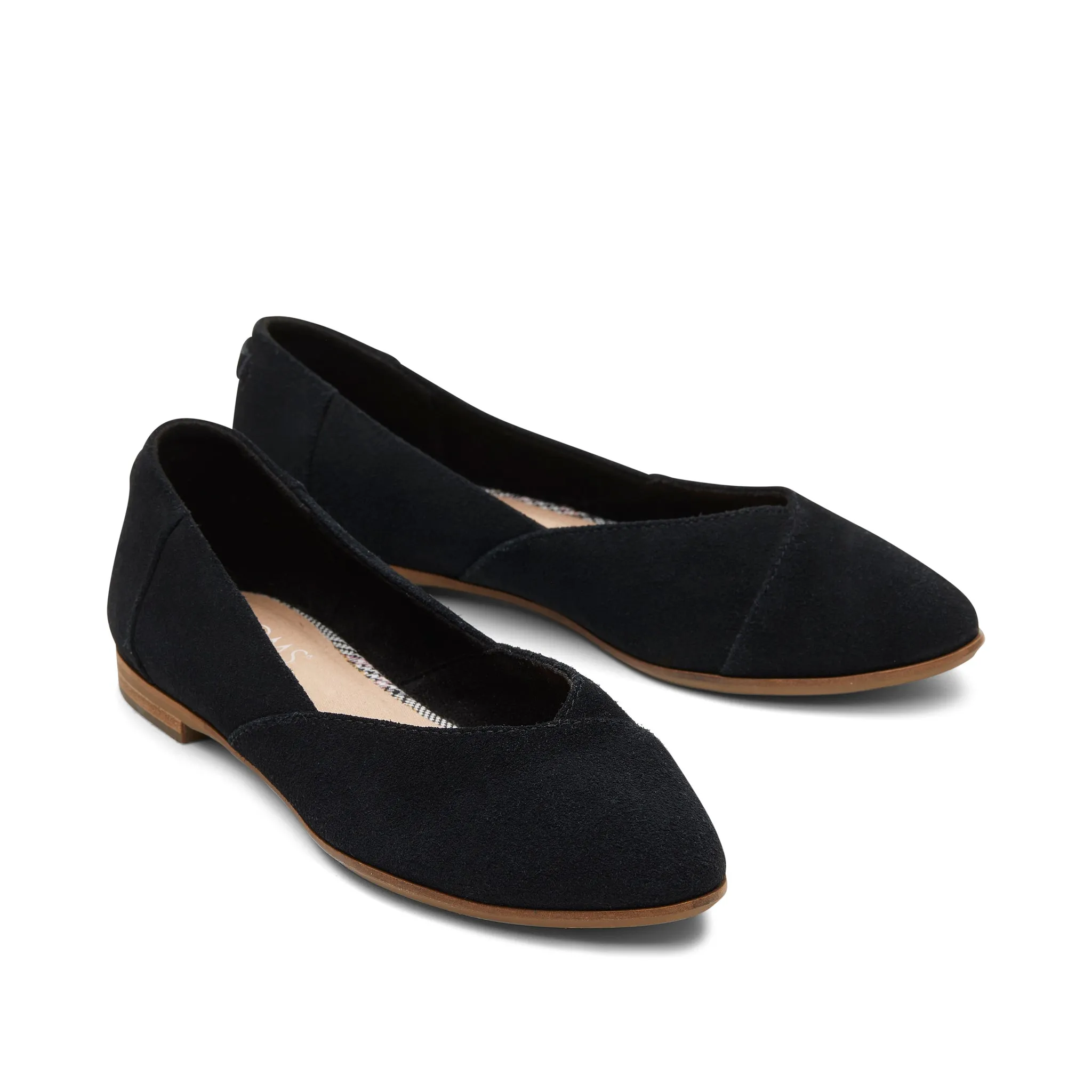 Jutti Noir Nettoyé Suède Plat