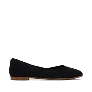 Jutti Noir Nettoyé Suède Plat
