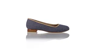 Kate 20mm Ballet - Lin noir grès