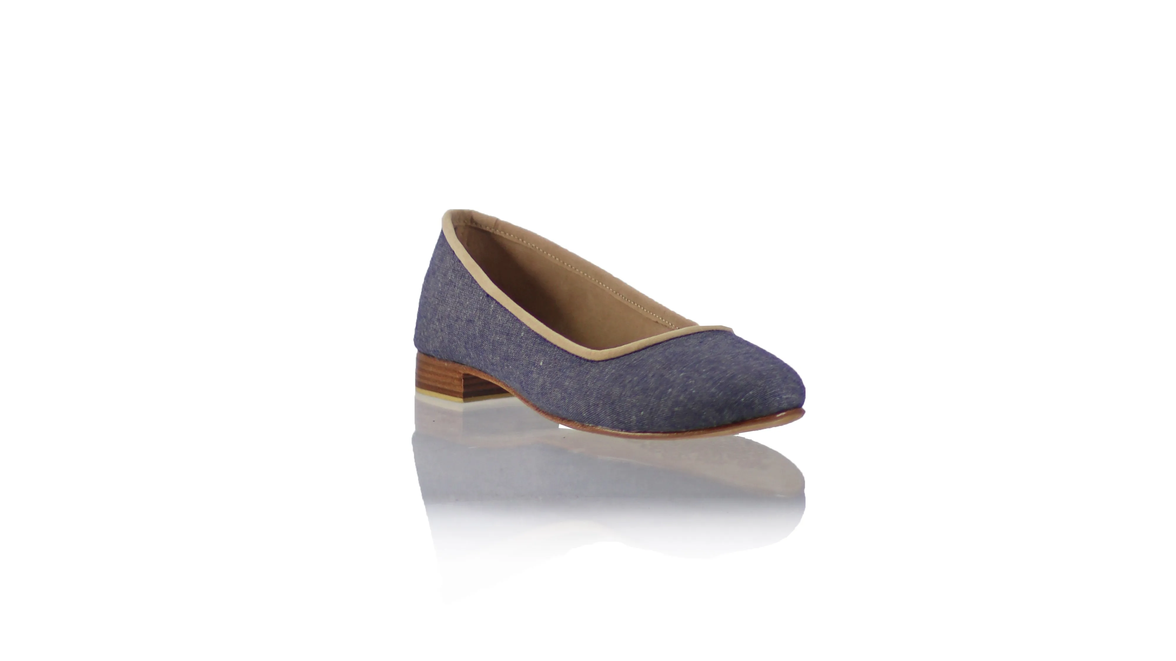 Kate 20mm Ballet - Lin noir grès