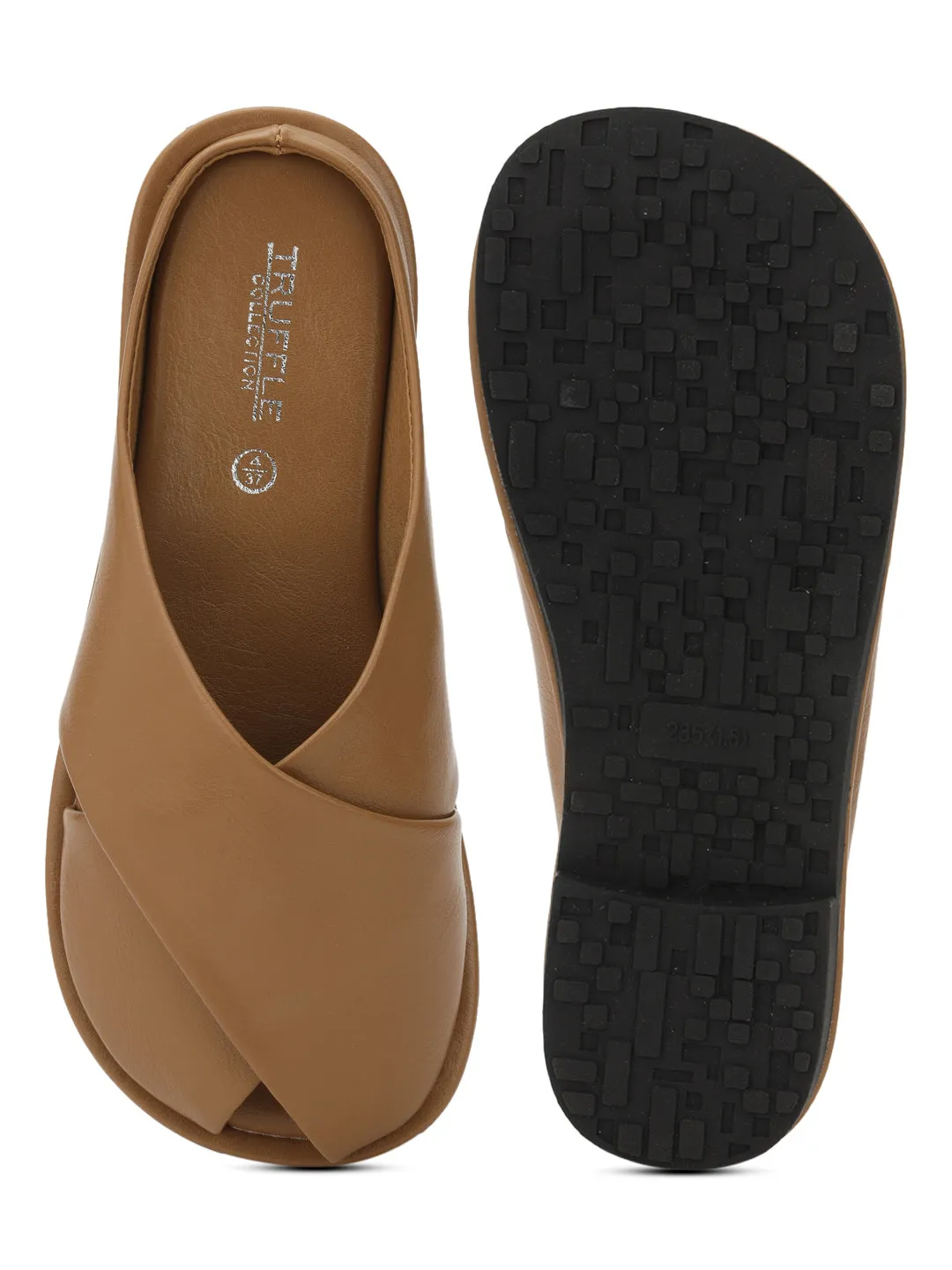 Mocassins en PU kaki sans lacets (TC-RS3655-KHA)