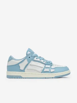 Baskets Basses en Cuir pour Enfants en Bleu