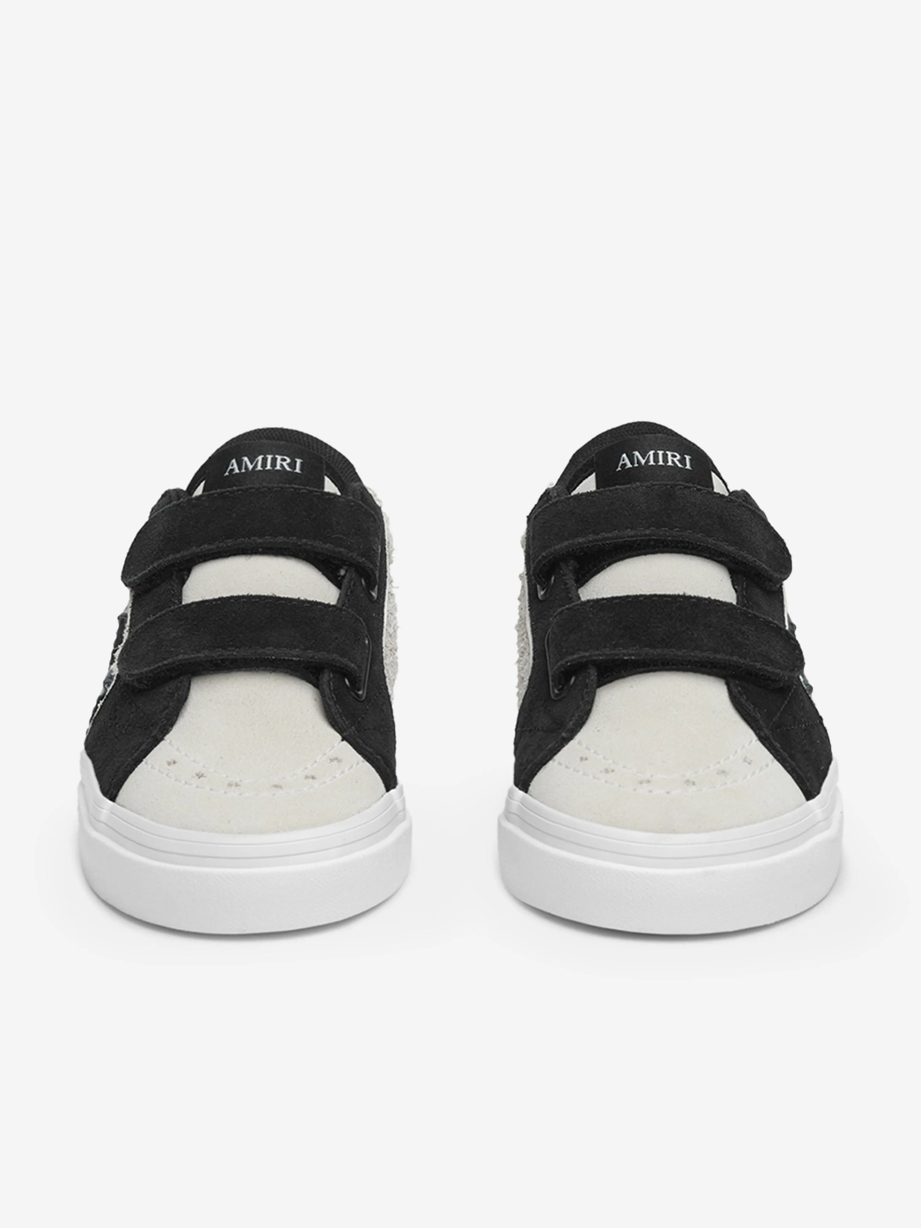 Chaussures Basses de Skate en Cuir Sunset pour Enfants en Noir