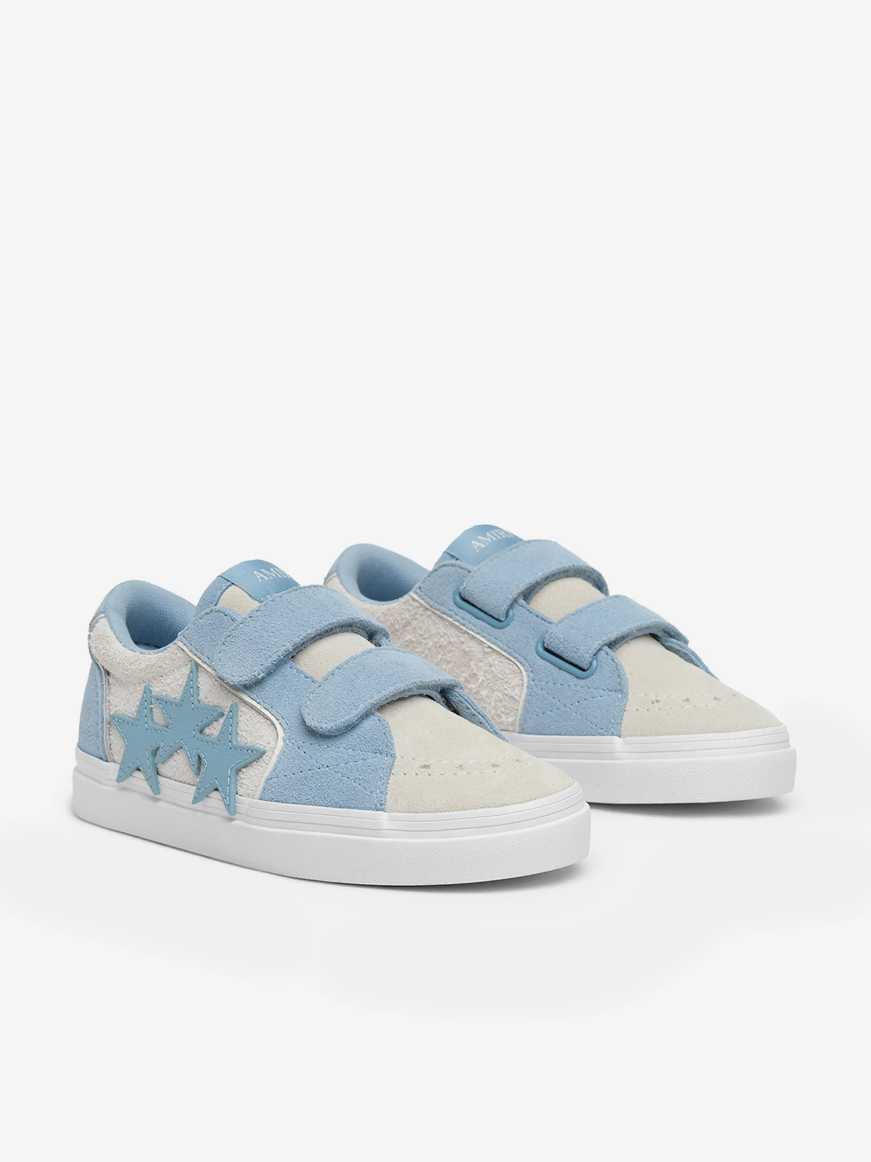 Baskets Basses en Cuir Sunset pour Enfants en Bleu