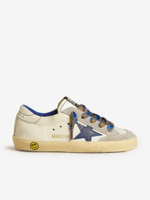 Baskets Classiques Super-Star Penstar en Cuir pour Enfants en Blanc
