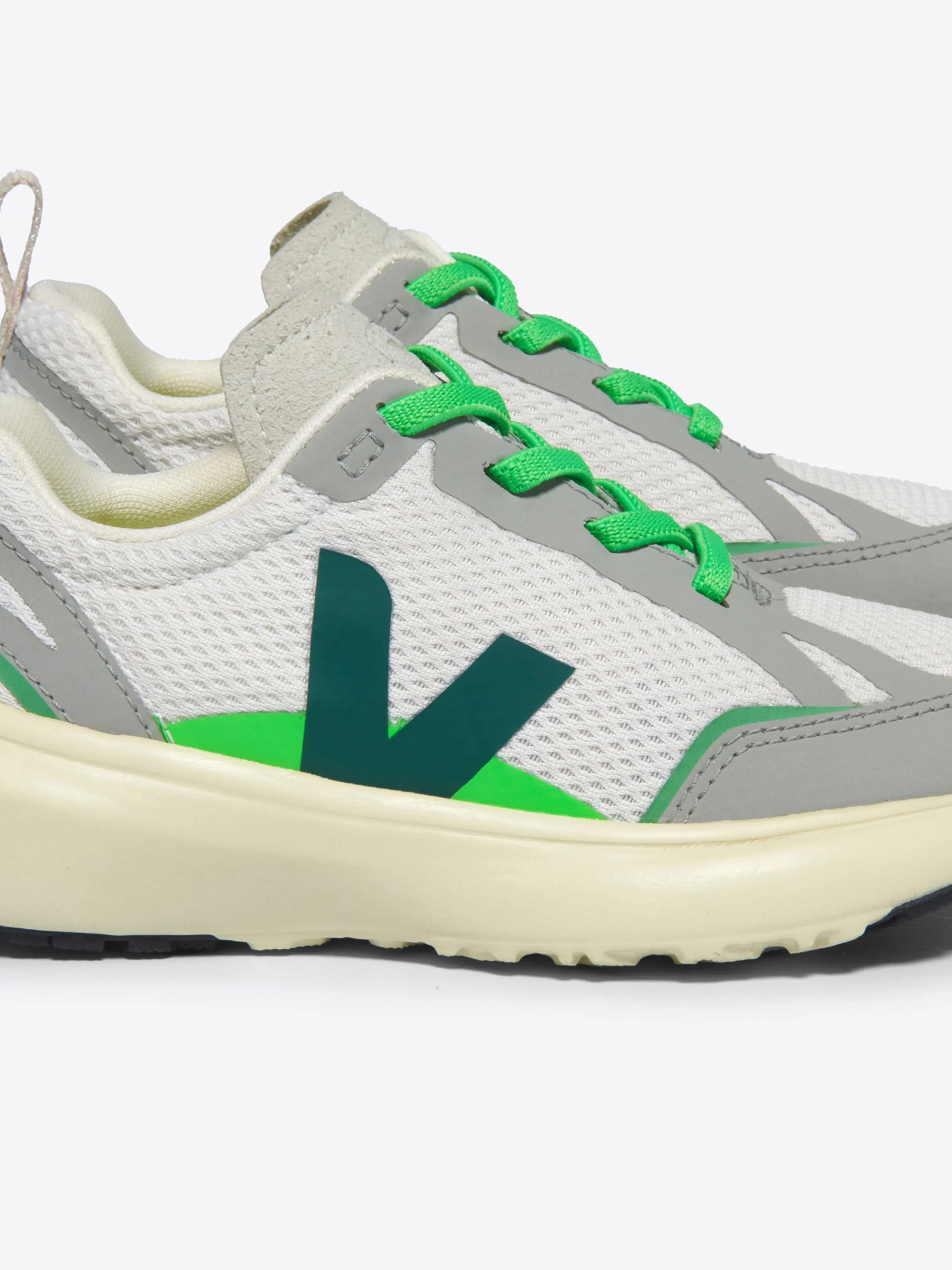 Chaussures de Sport Alvéolées Lumineuses pour Enfants Canari en Blanc
