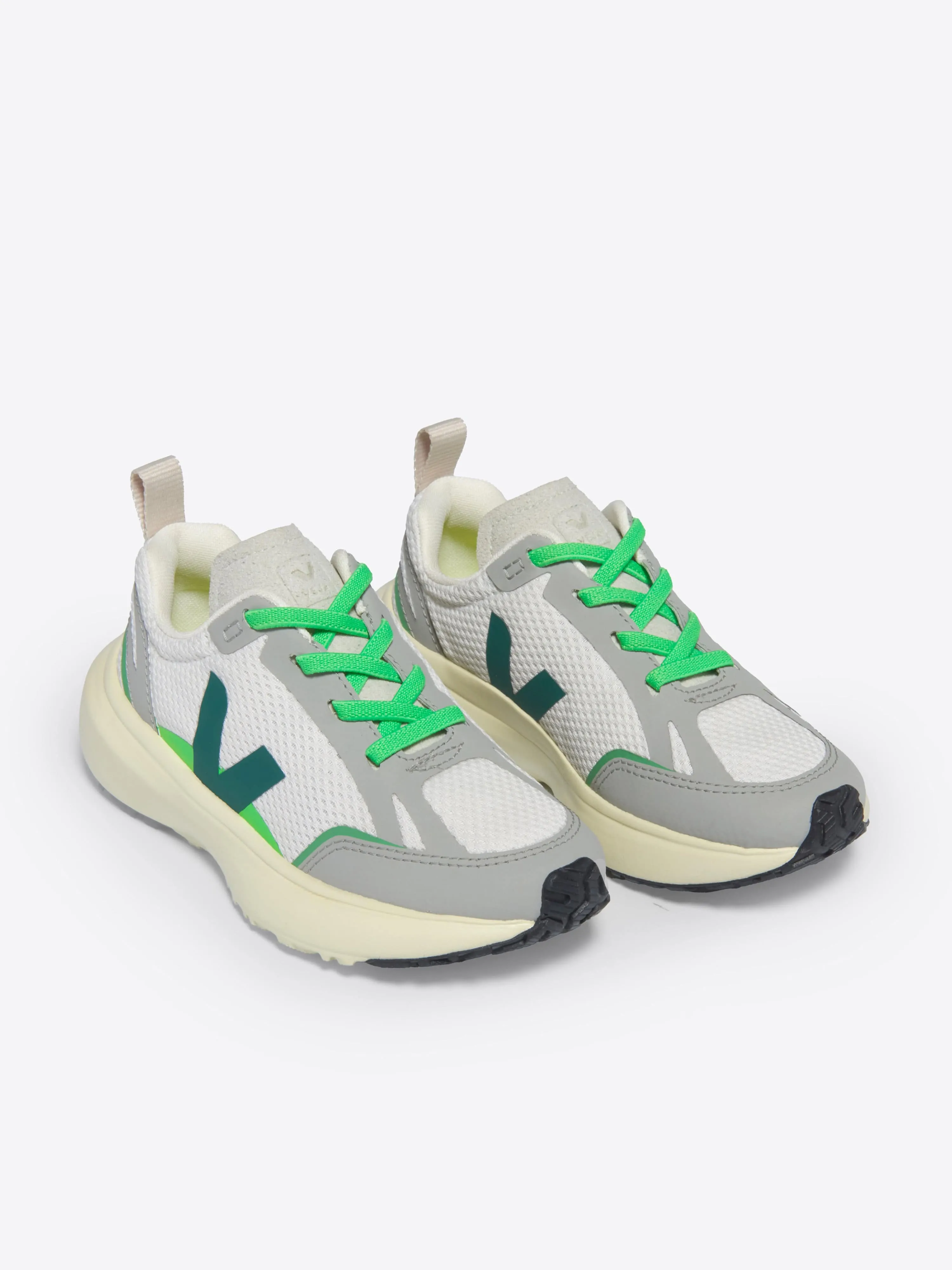 Chaussures de Sport Alvéolées Lumineuses pour Enfants Canari en Blanc
