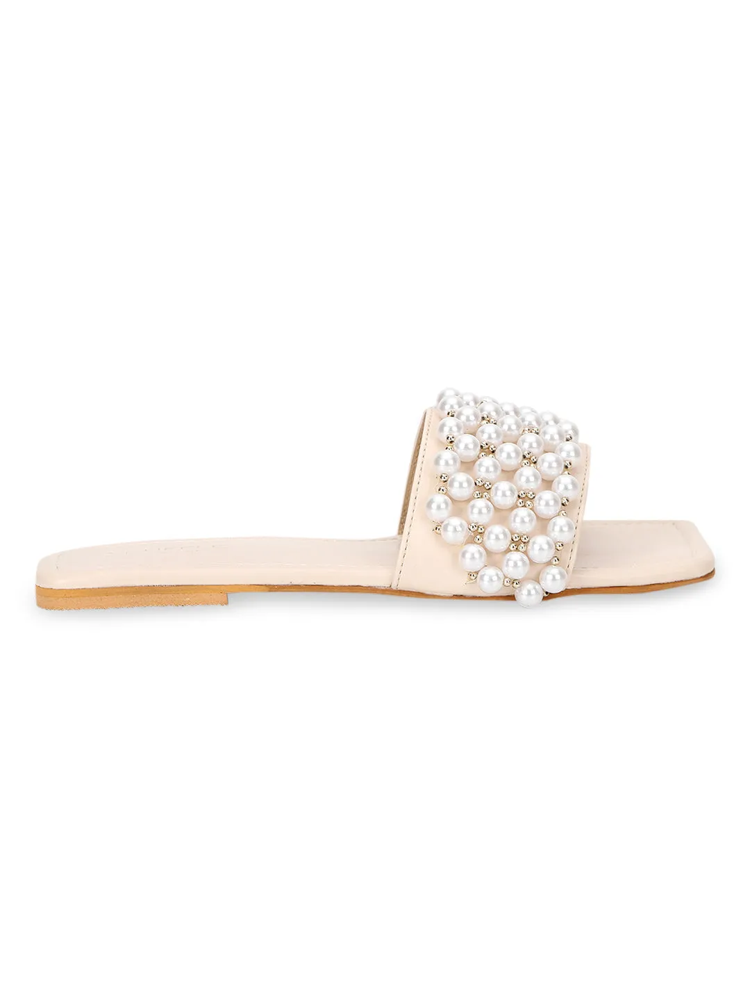 Mules en PU beige clair (TC-KL004-LBEIG)
