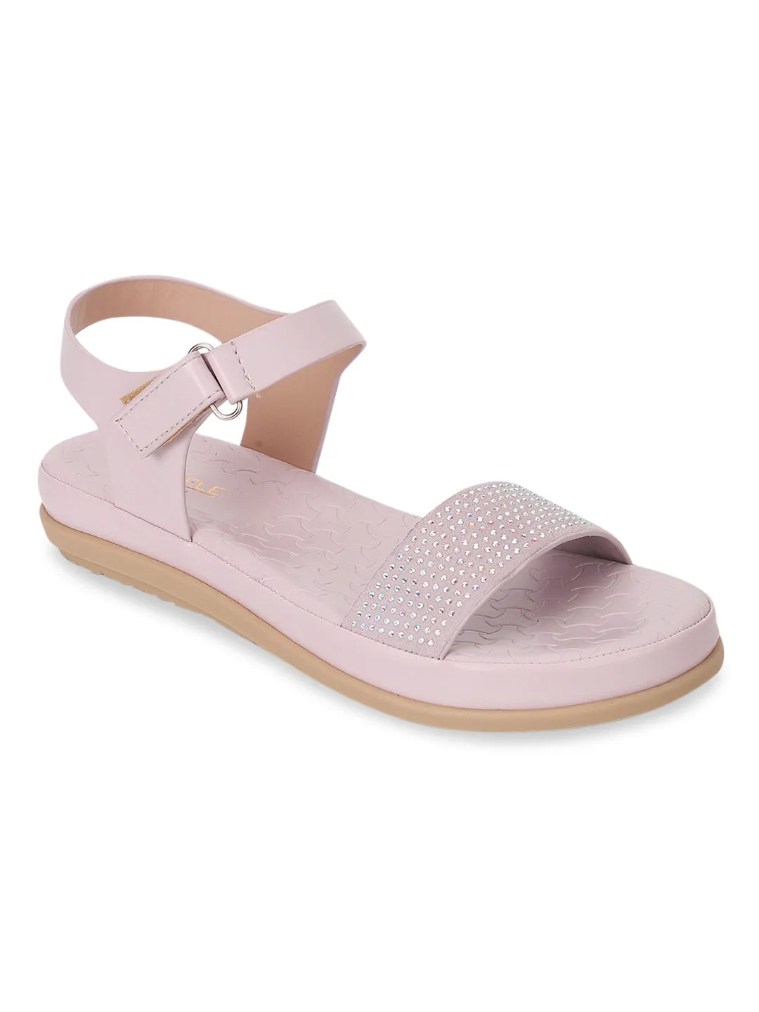 Sandale Lilac PU à enfiler (TC-ST-016-LIL)