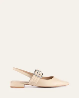 LONDON CASUAL FLATS SAND CUIR