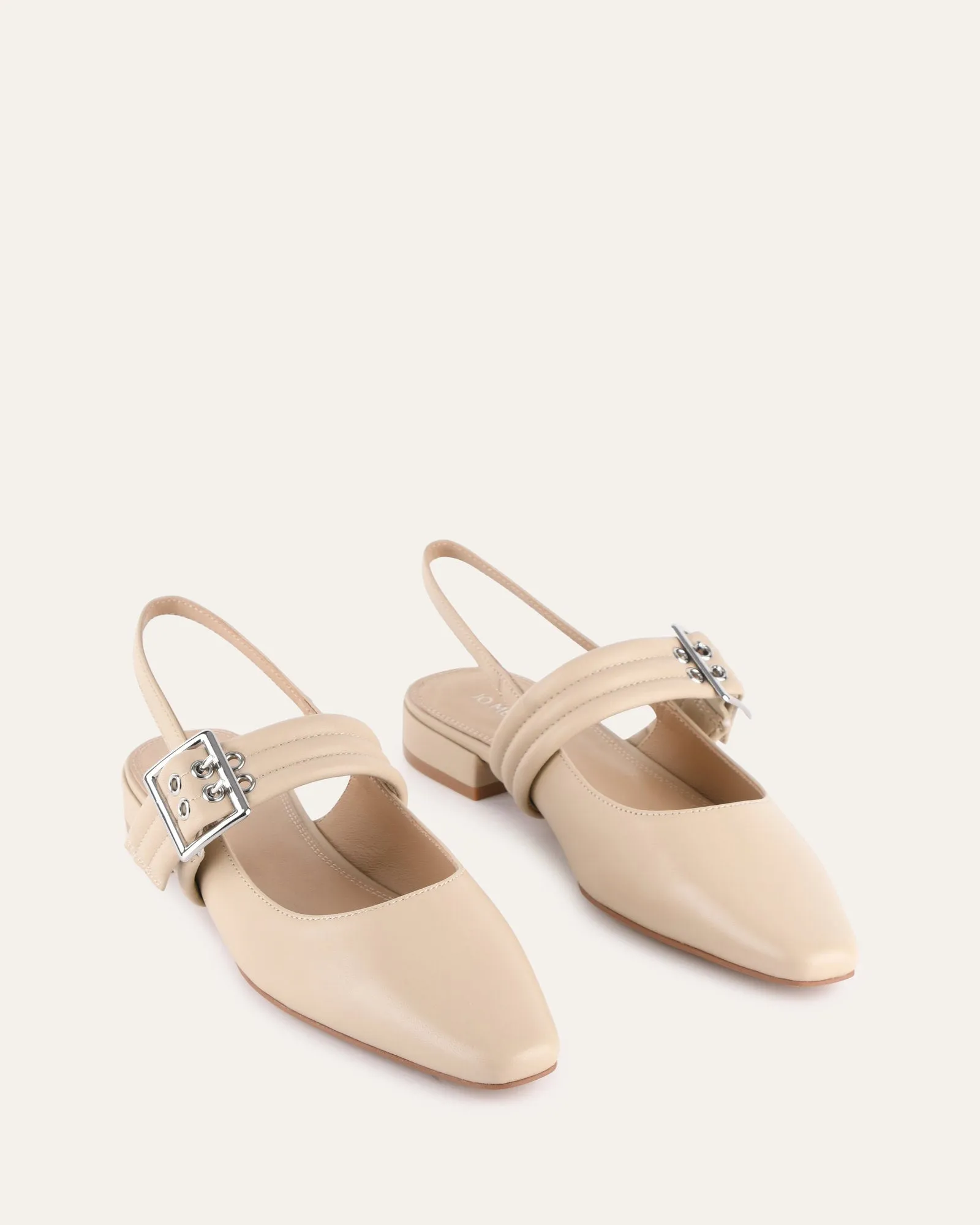 LONDON CASUAL FLATS SAND CUIR