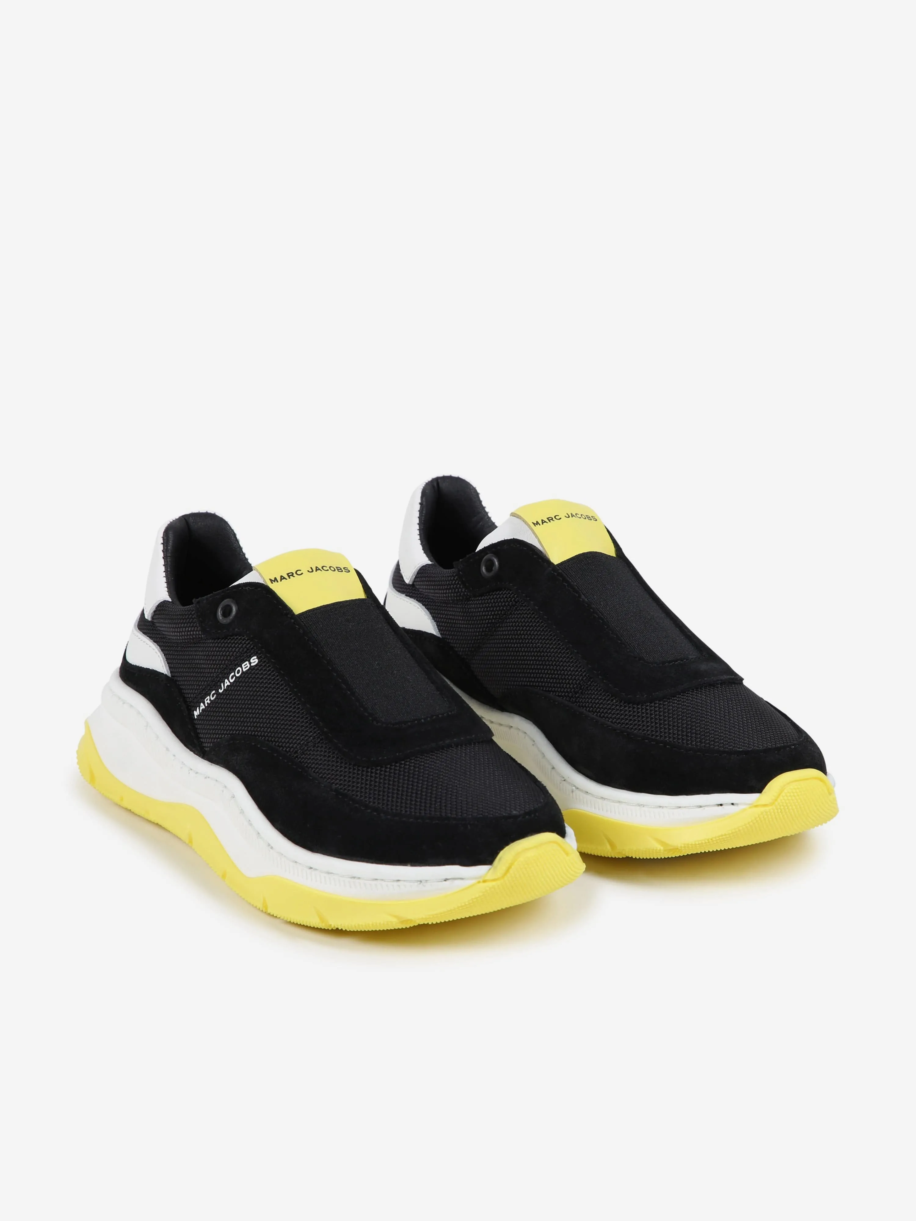 MARC JACOBS Baskets en cuir pour enfants avec logo en noir